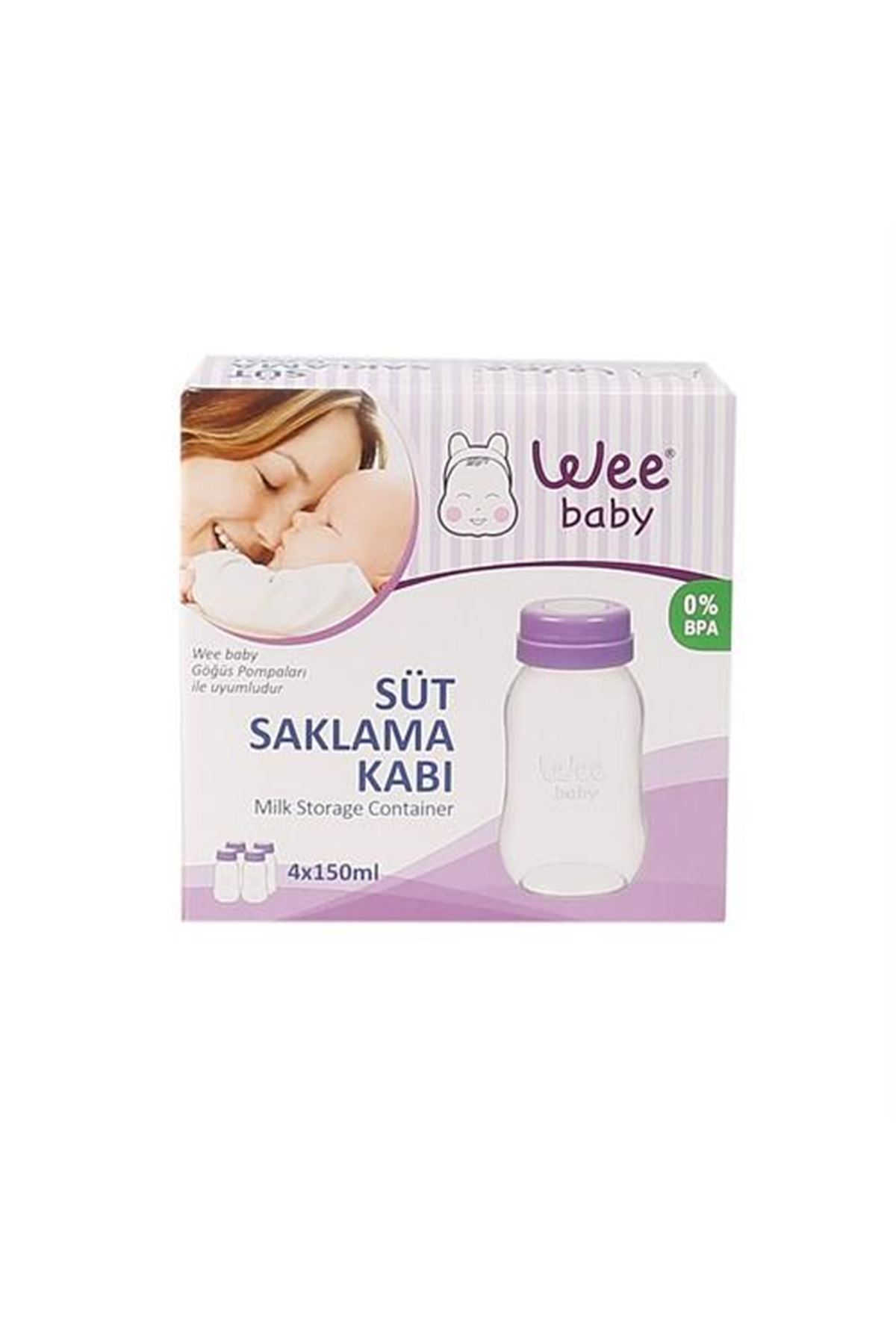 Wee Baby Süt Saklama Kabı 4lü 126