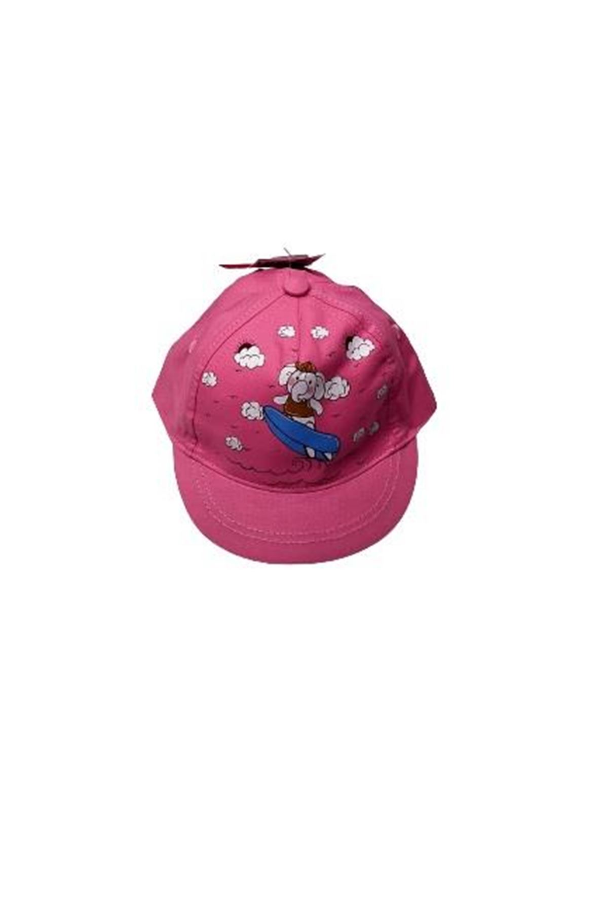 Kitti Aylık Kız Şapka (0-18 Ay) 800009 Koyu Pembe