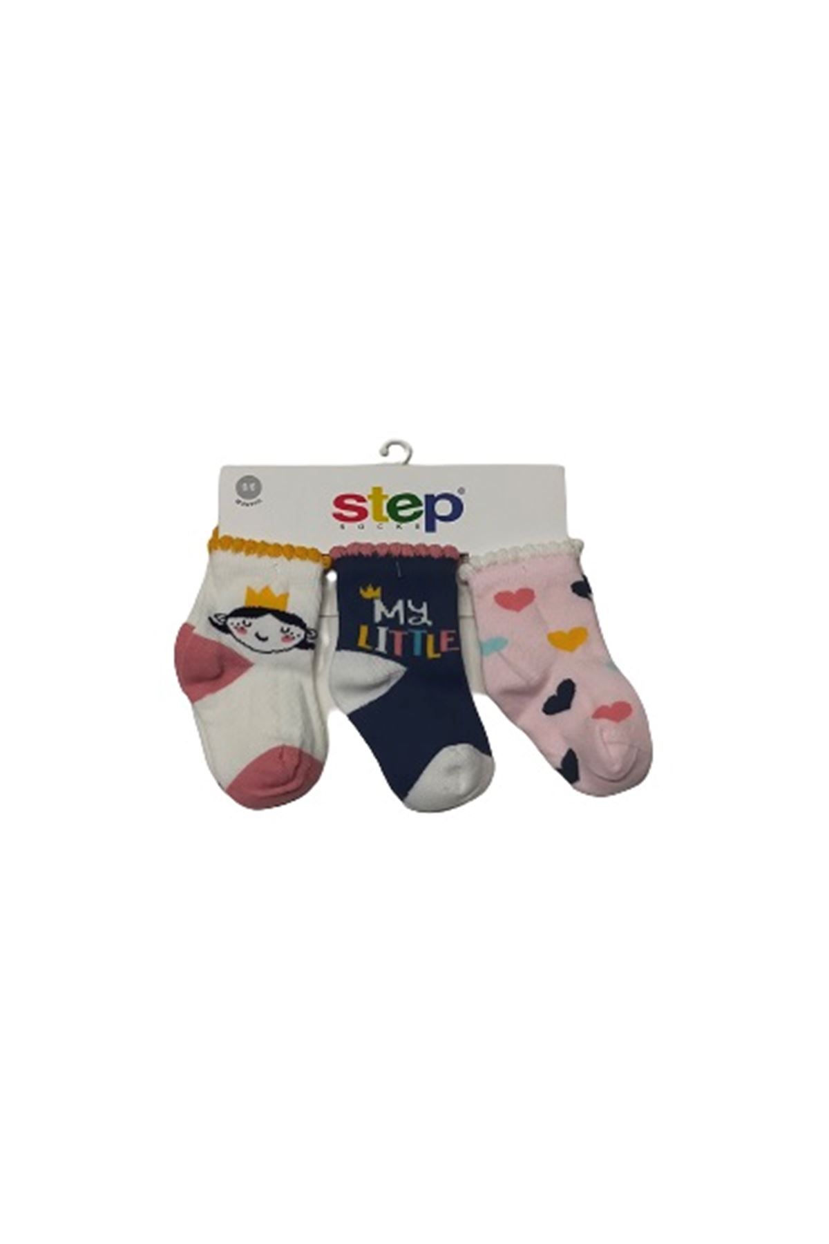 Step 3Lü My Little Soket Çorap 10220 Karışık Renkli