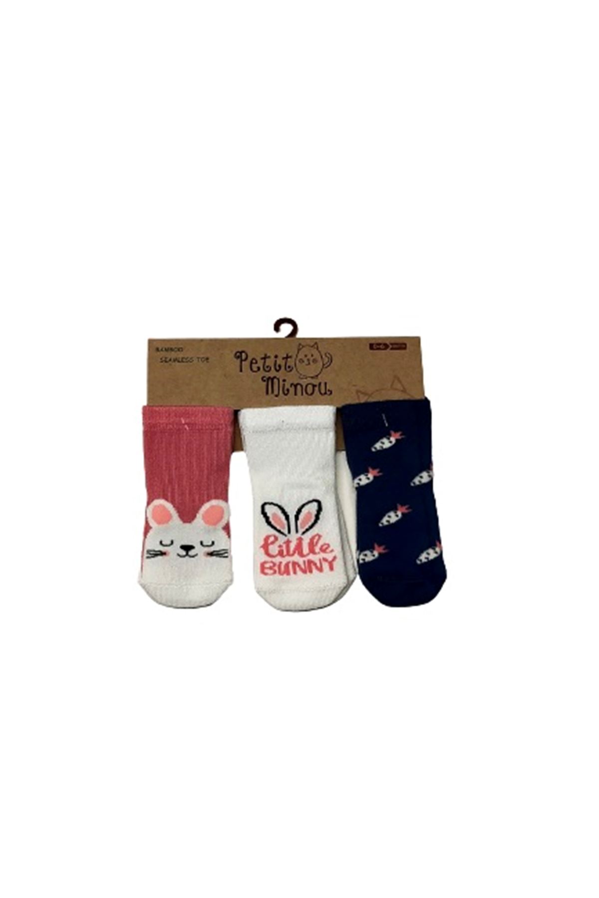 Step 3Lü Little Bunny Soket Çorap 2150 Karışık Renkli