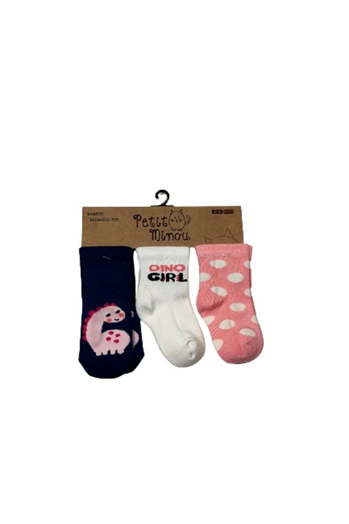 Step 3Lü Dino Girl Soket Çorap 2163 Karışık Renkli