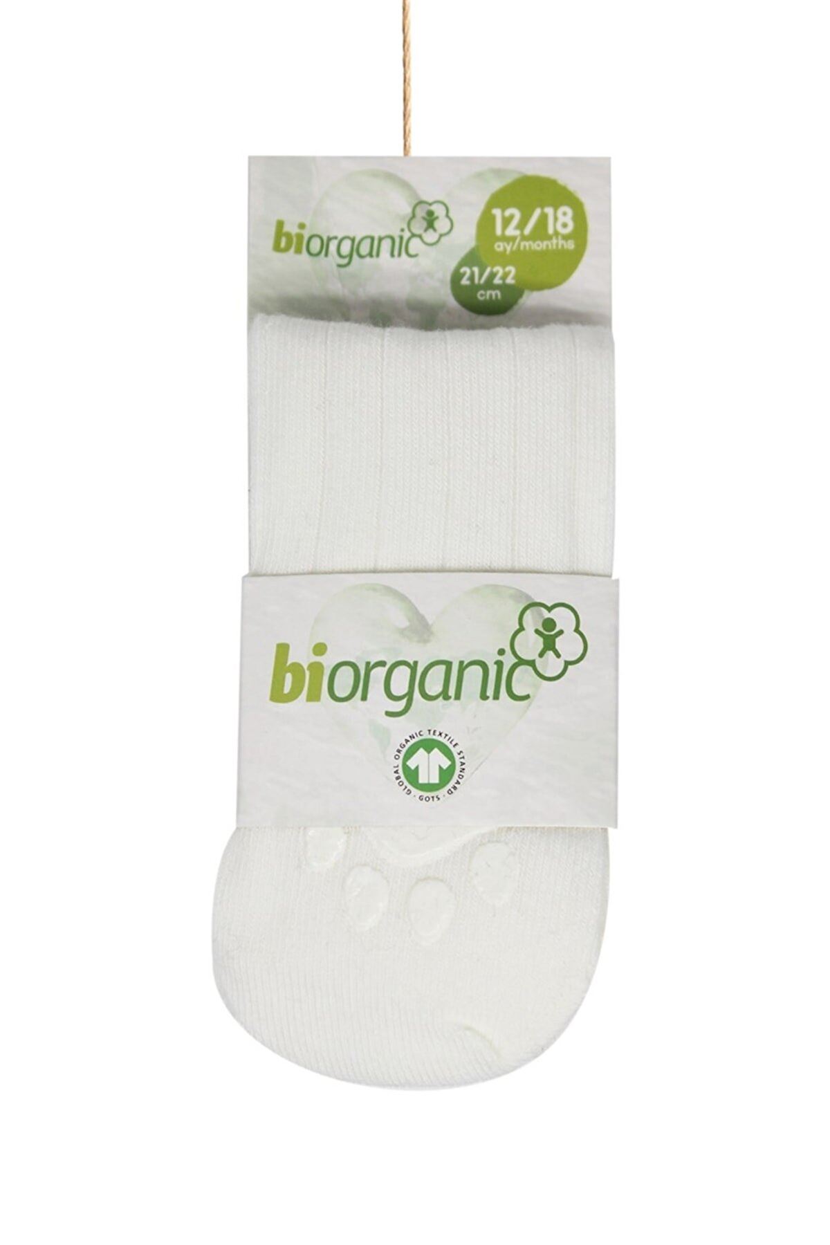 Bibaby Biorganic Kaymaz Derby Külotlu Çorap 68394 Ekru