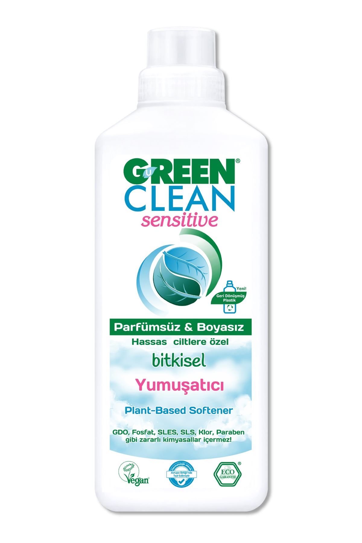 Green Clean Sensitive Parfümsüz Bitkisel Yumuşatıcı 1000ml