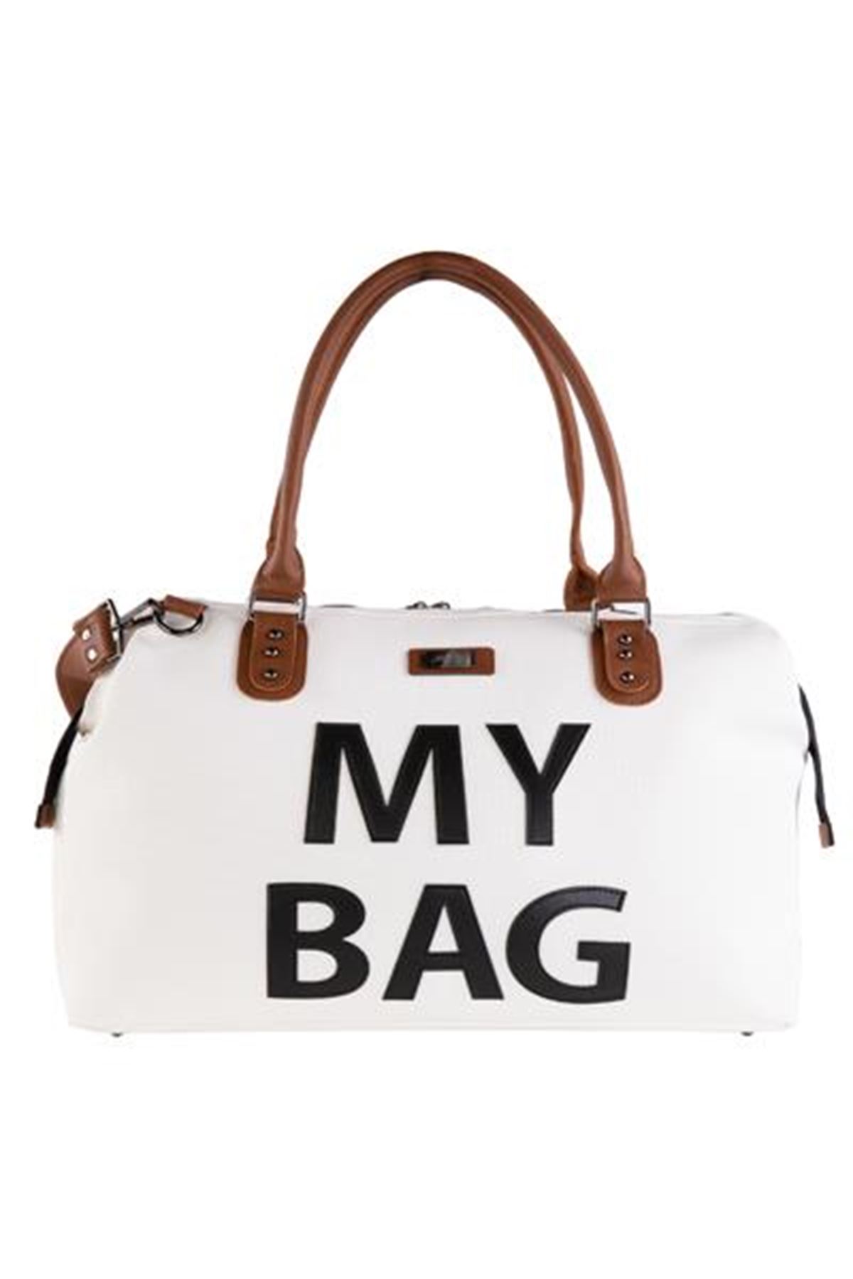 M&Y My Bag Deri Anne Bebek Bakım Çantası 7070 Beyaz