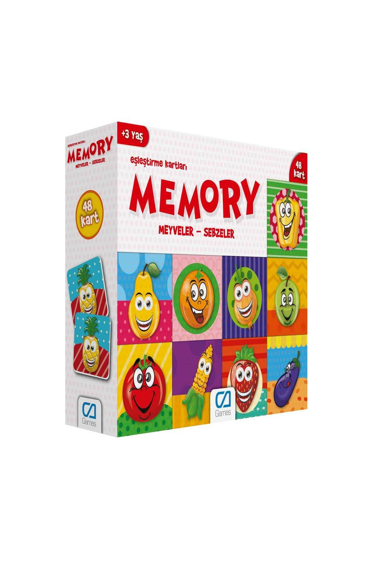 Games Memory Eşleştirme Kartları Meyve Sebzeler 48 Kart 5040