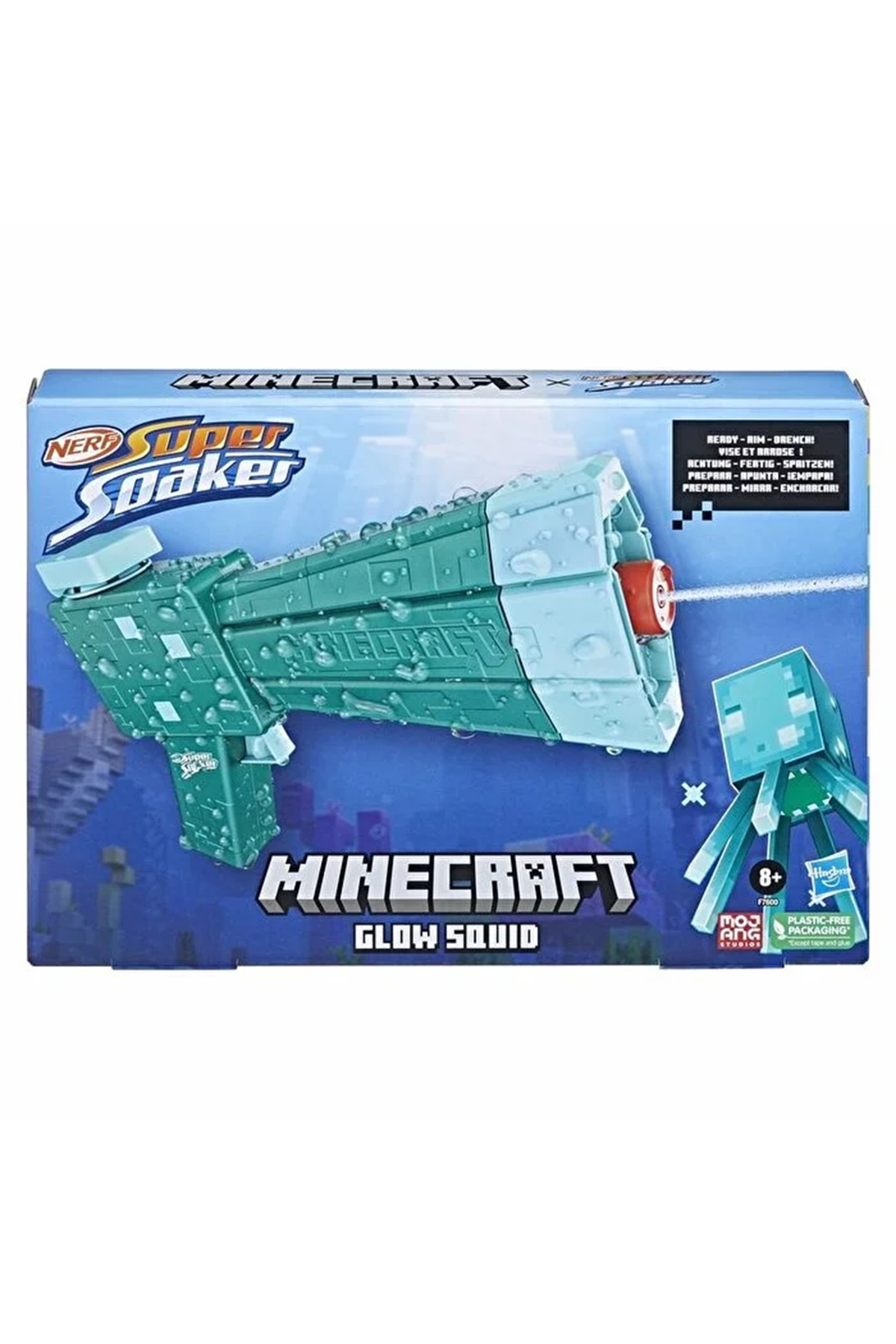 Nerf Super Soaker Minecraft Glow Squid F7600