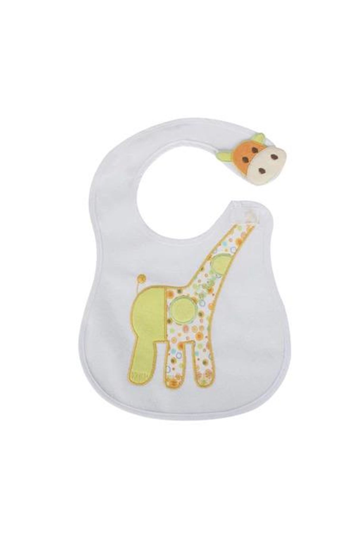 Sevi Bebe Yandan Cırtlı Mama Önlüğü ART-71 Zürafa
