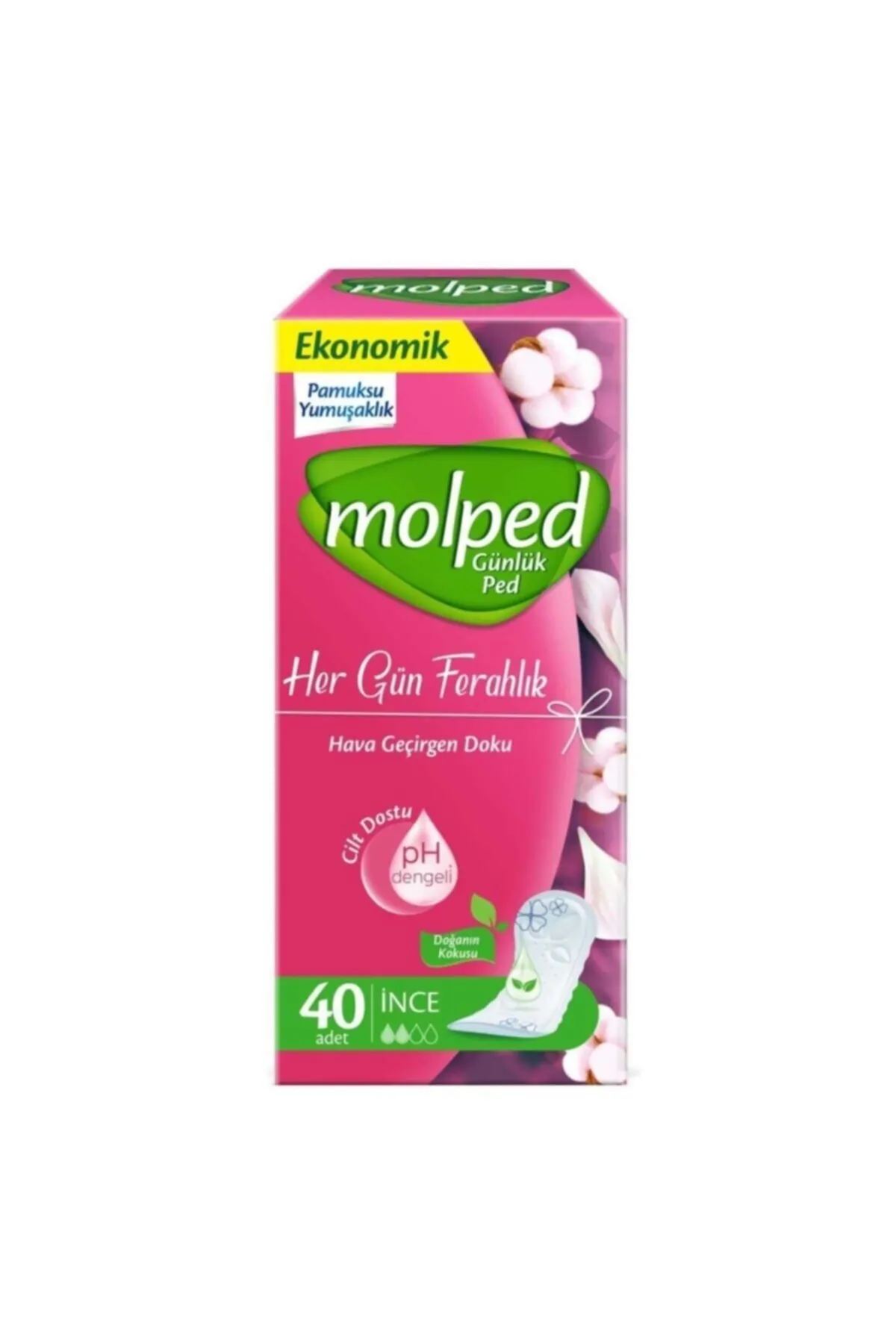 Molped Her Gün Ferahlık Ped Eko 40'lı