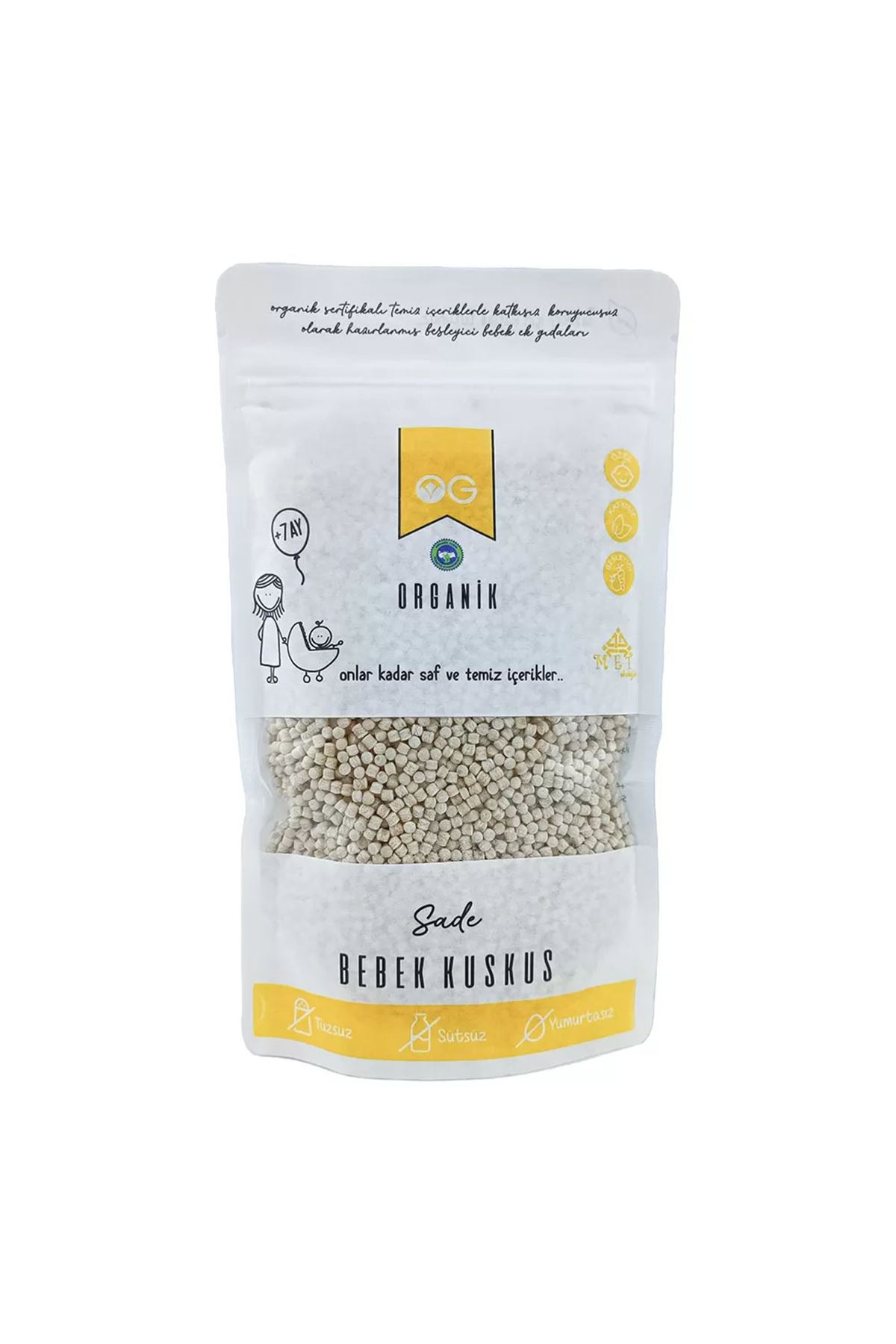 OG Natural Organik Sade Bebek Kuskus 250 Gr