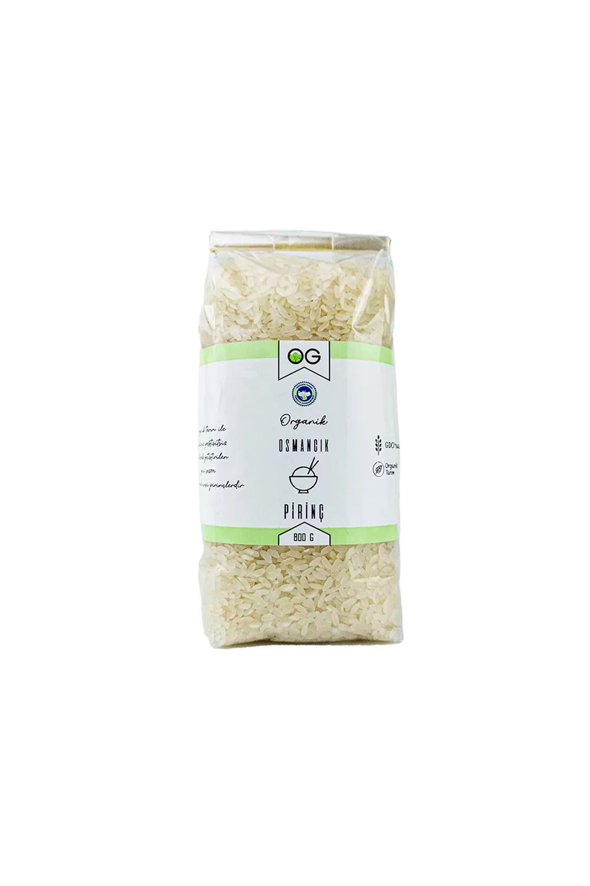 OG Natural Organik Sertifikalı Osmancık Pirinç 800 Gr