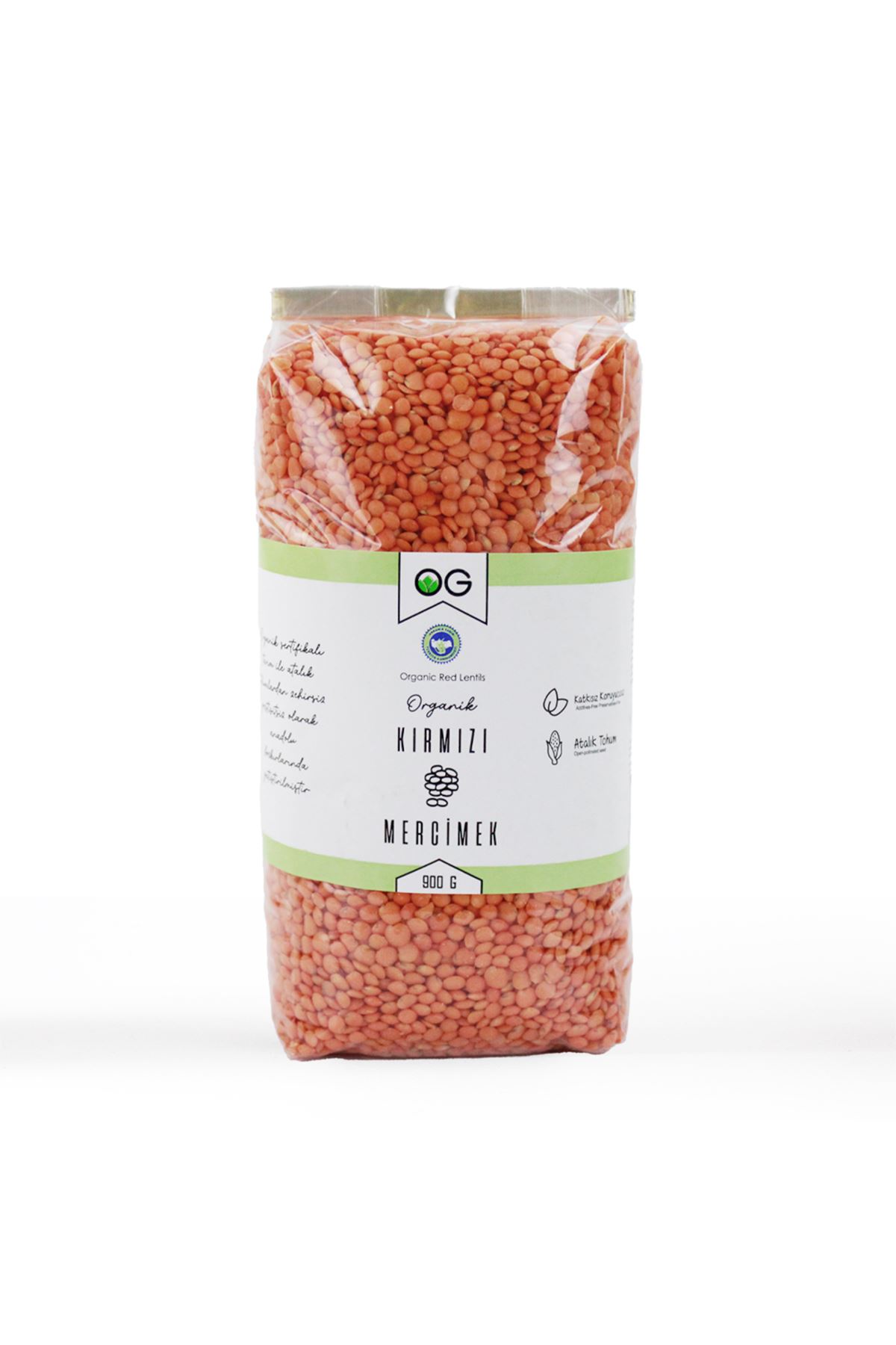 OG Natural Organik Kırmızı Mercimek 900 Gr