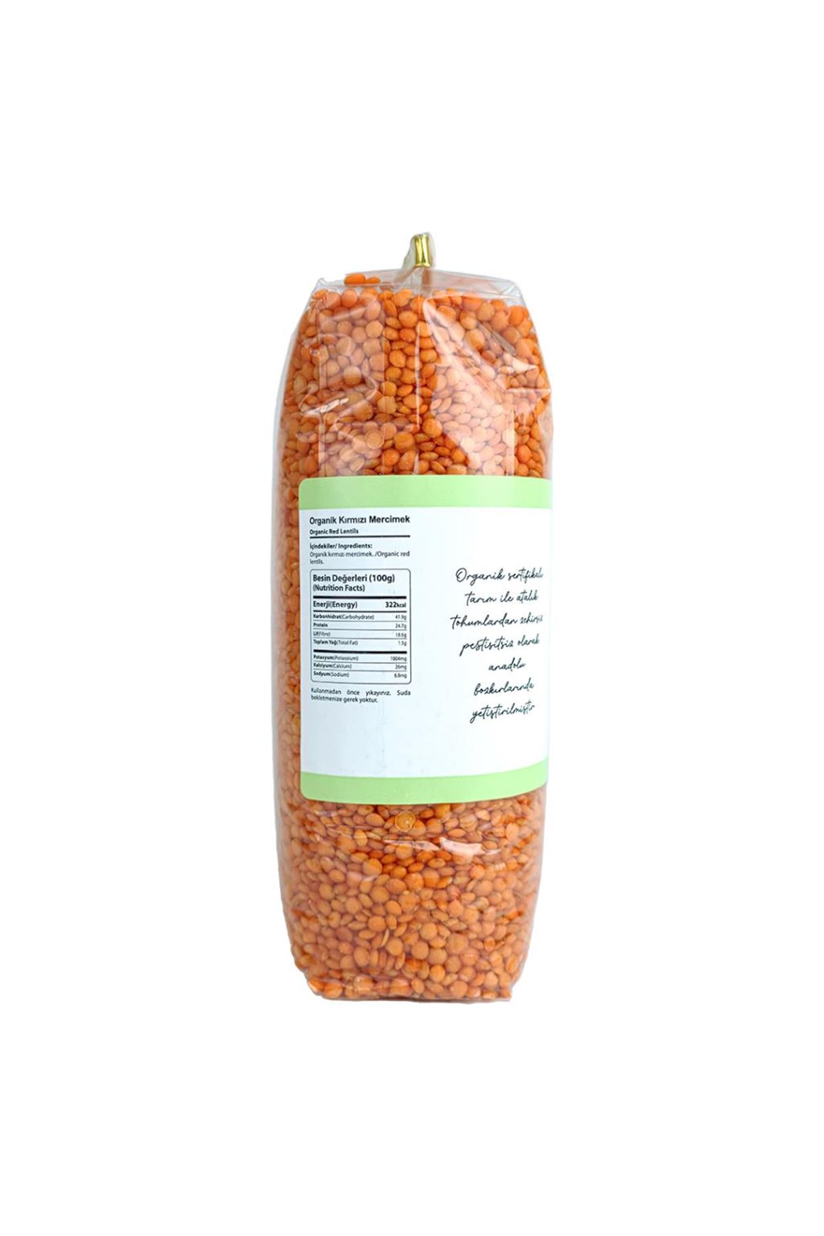 OG Natural Organik Kırmızı Mercimek 900 Gr