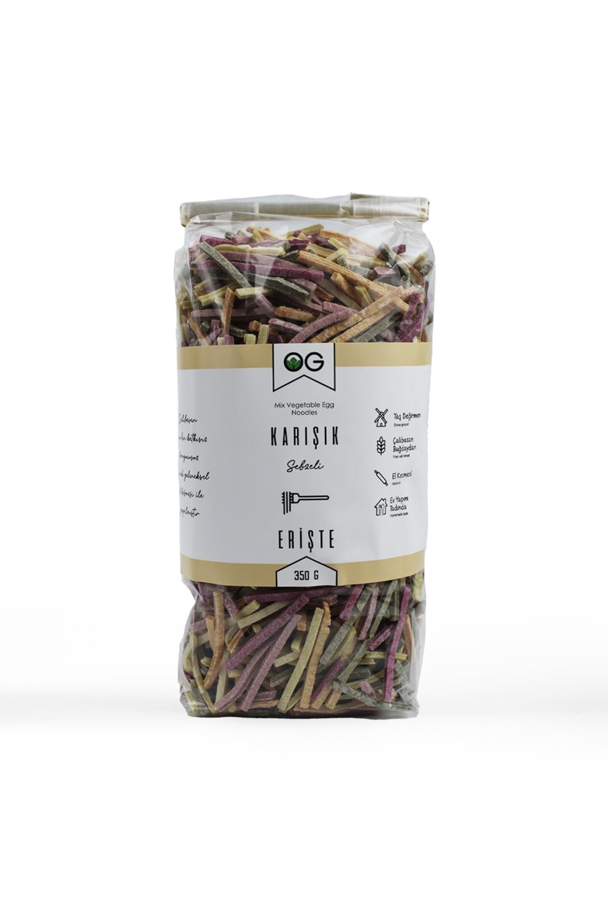 OG Natural Karışık Sebzeli Ev Eriştesi 350 Gr
