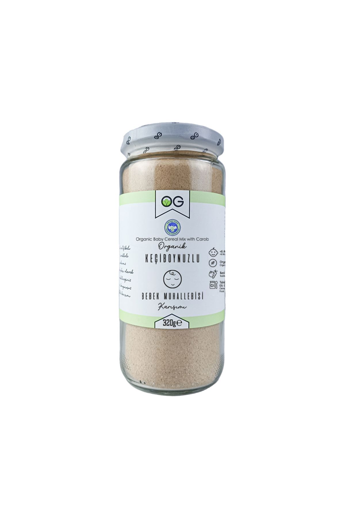 OG Natural Organik Keçiboynuzlu Bebek Muhallebisi Karışımı 320 Gr