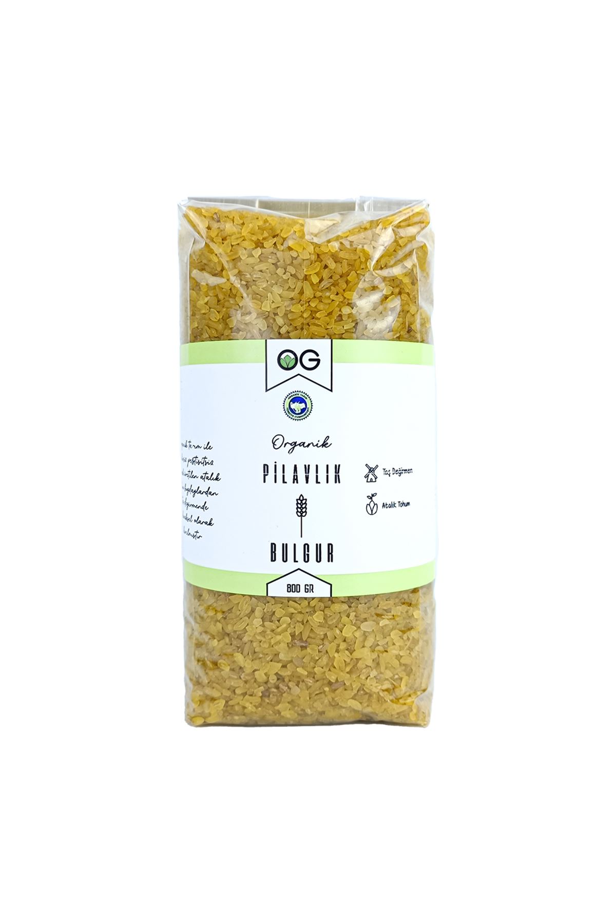 OG Natural Organik Pilavlık Bulgur 800 Gr