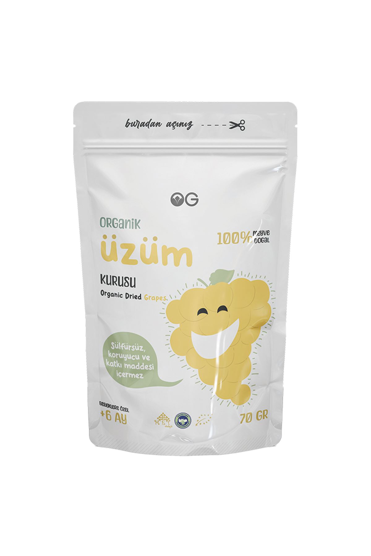 OG Natural Organik Üzüm Kurusu 70 Gr