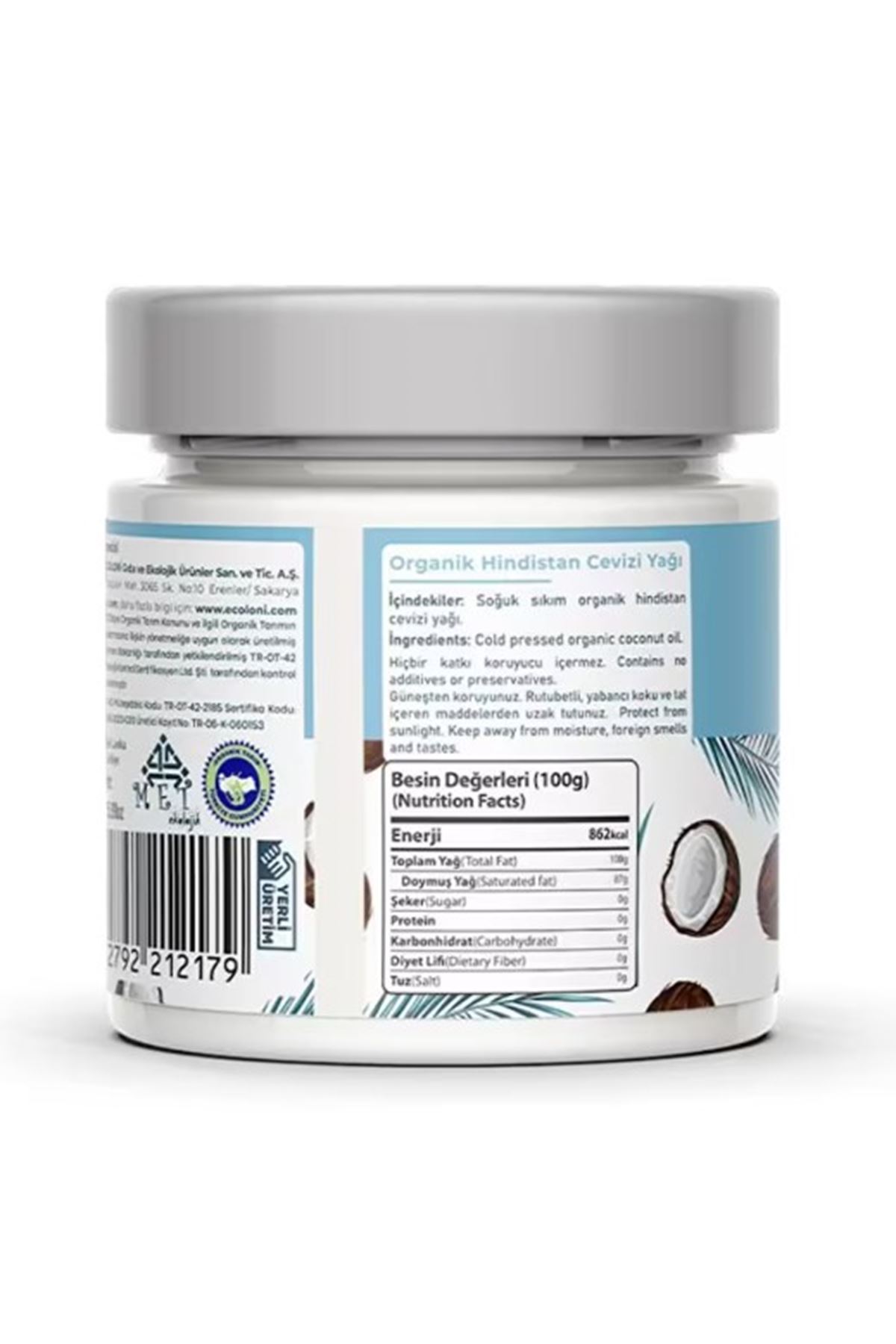 OG Natural Organik Hindistan Cevizi Yağı 170 Gr