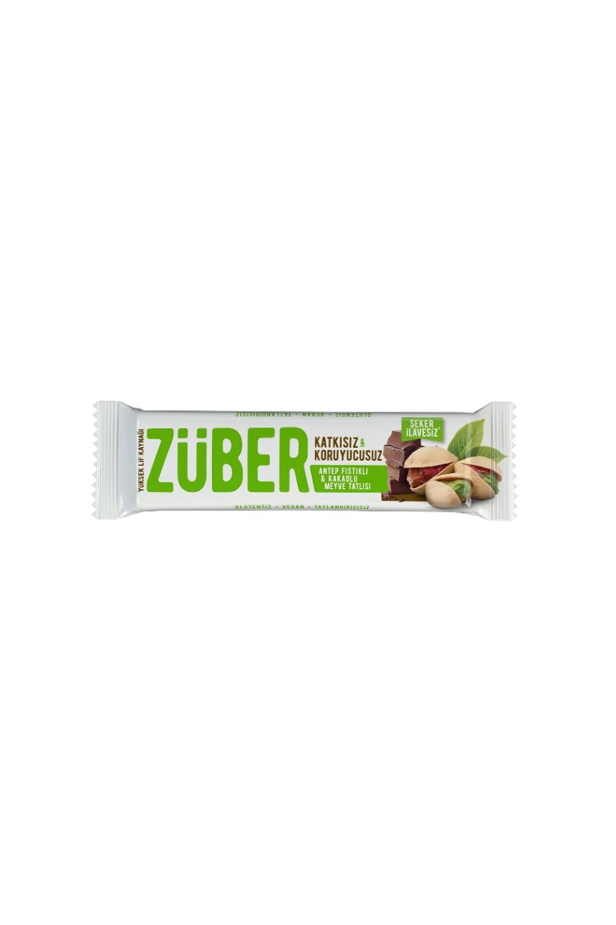 Züber Antep Fıstıklı ve Kakaolu Meyve Barı 40 Gr