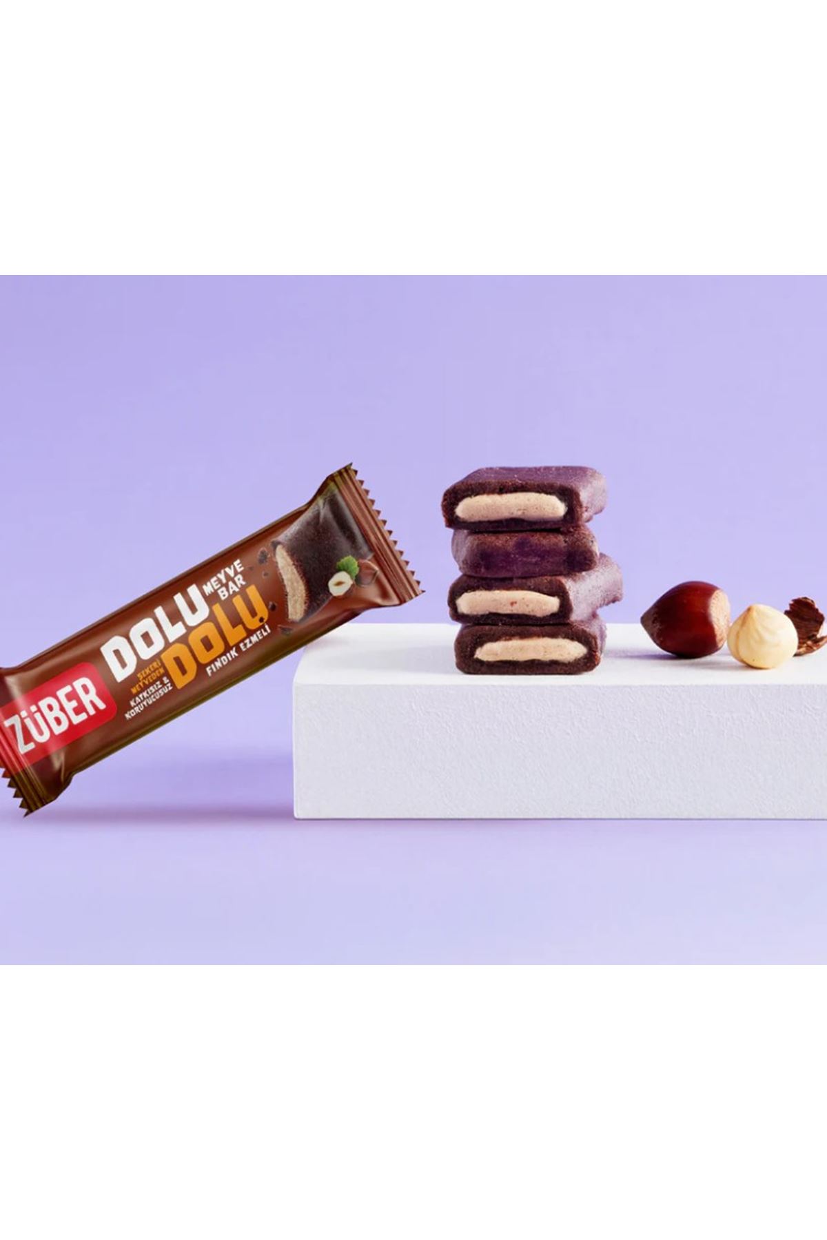 Züber Dolu Dolu Fındık Ezme Meyve Bar 30 Gr