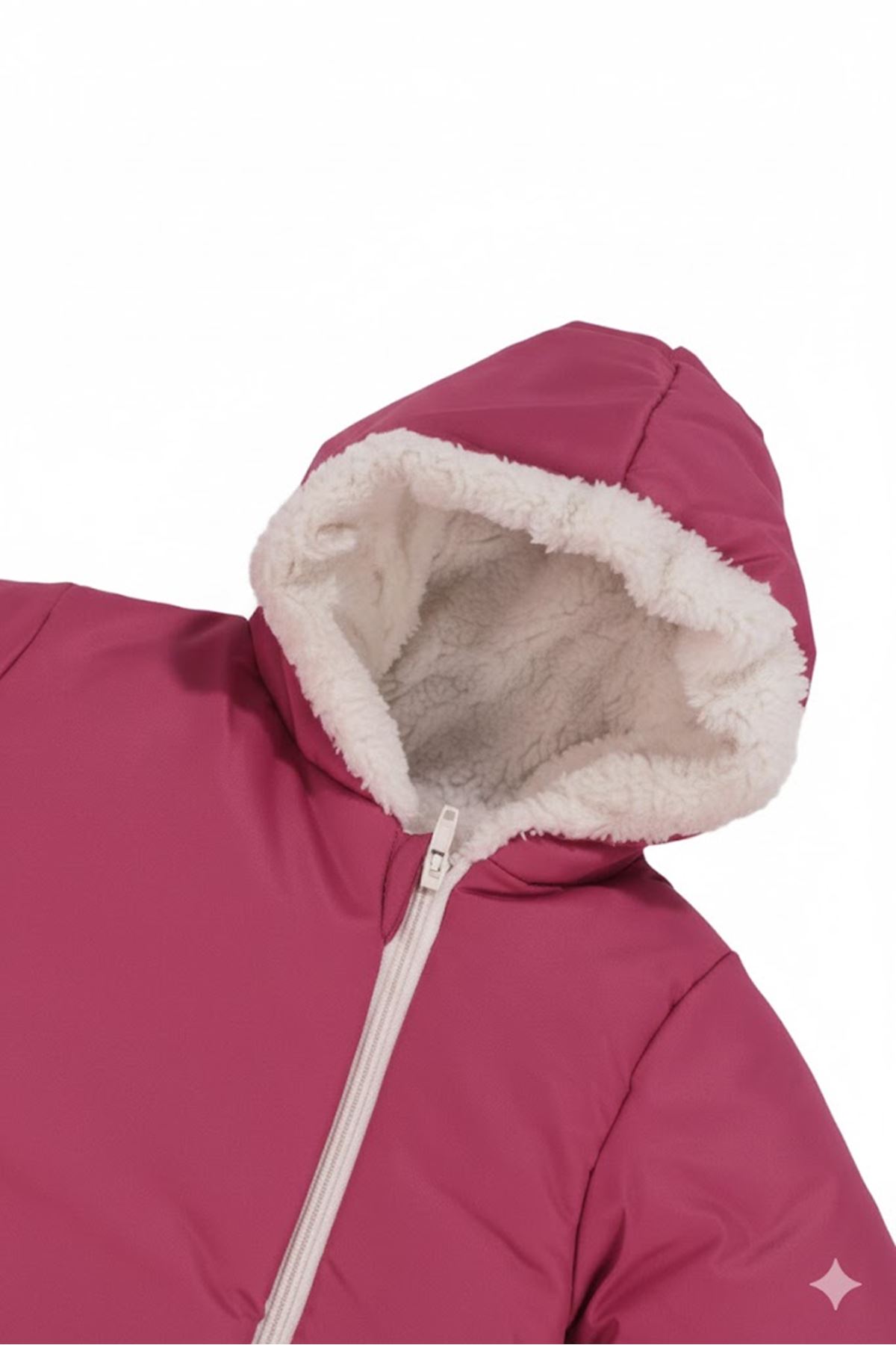 Kız Bebek Fuşya Peluş İçli Düz Kozmonot