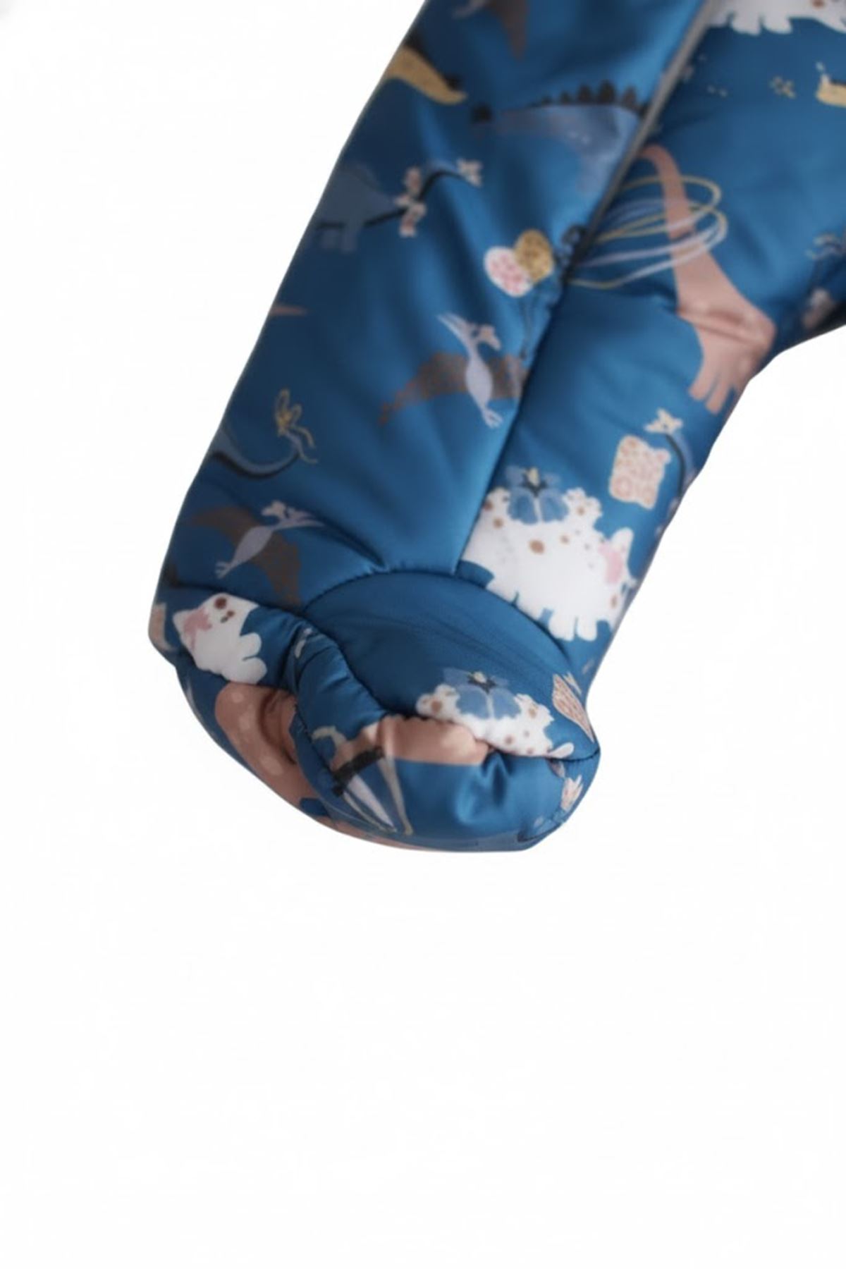 Erkek Bebek Mavi Kozmonot Ayaklı Tulum