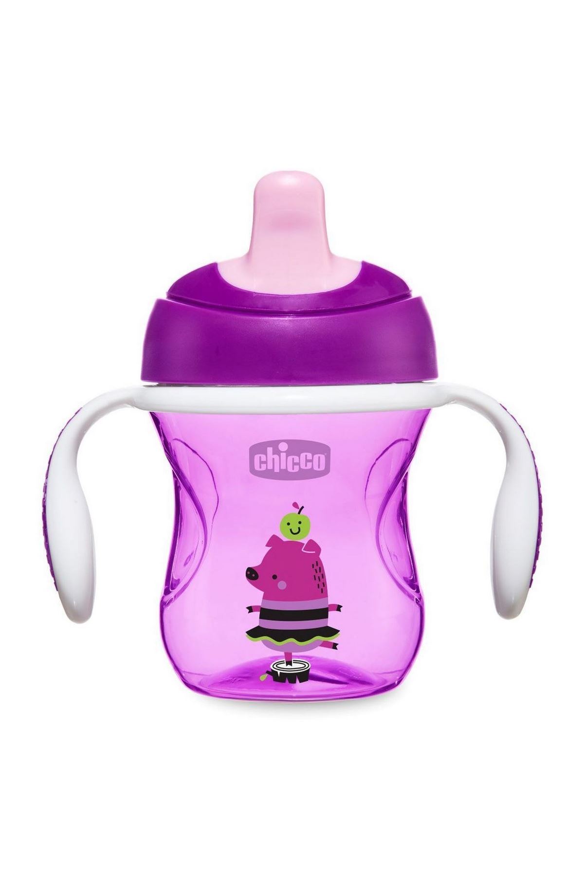 Chicco Yarı Yumuşak Uçlu Alıştırma Bardağı 6 Ay+ Erkek