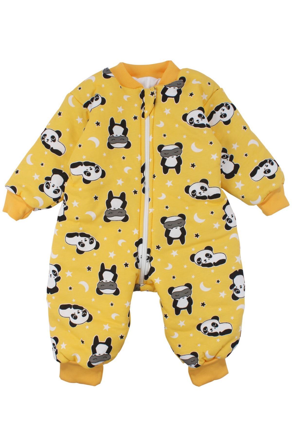 Unisex Sarı Panda Yıldız Desenli Uyku Tulumu 2.5 TOG