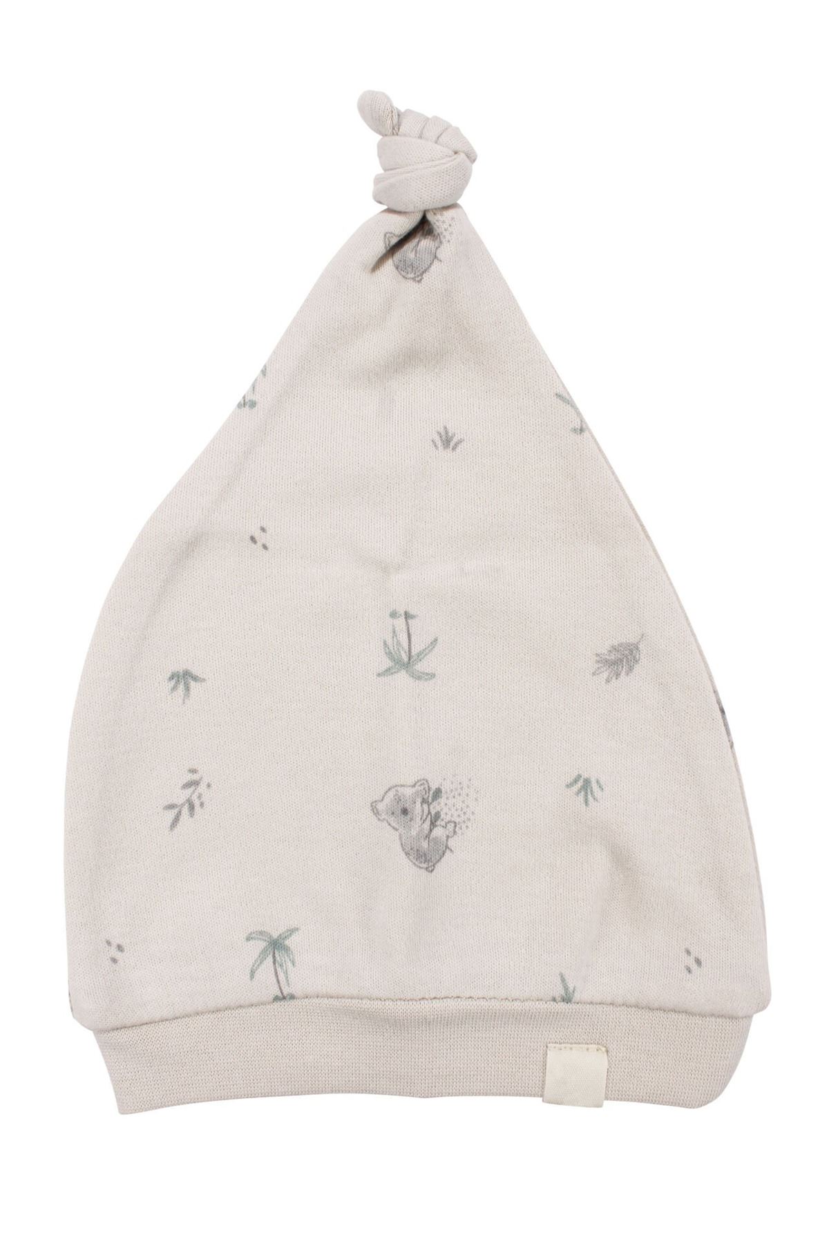 Unisex Bej Koala Desenli Organik Üçlü Pijama Takımı