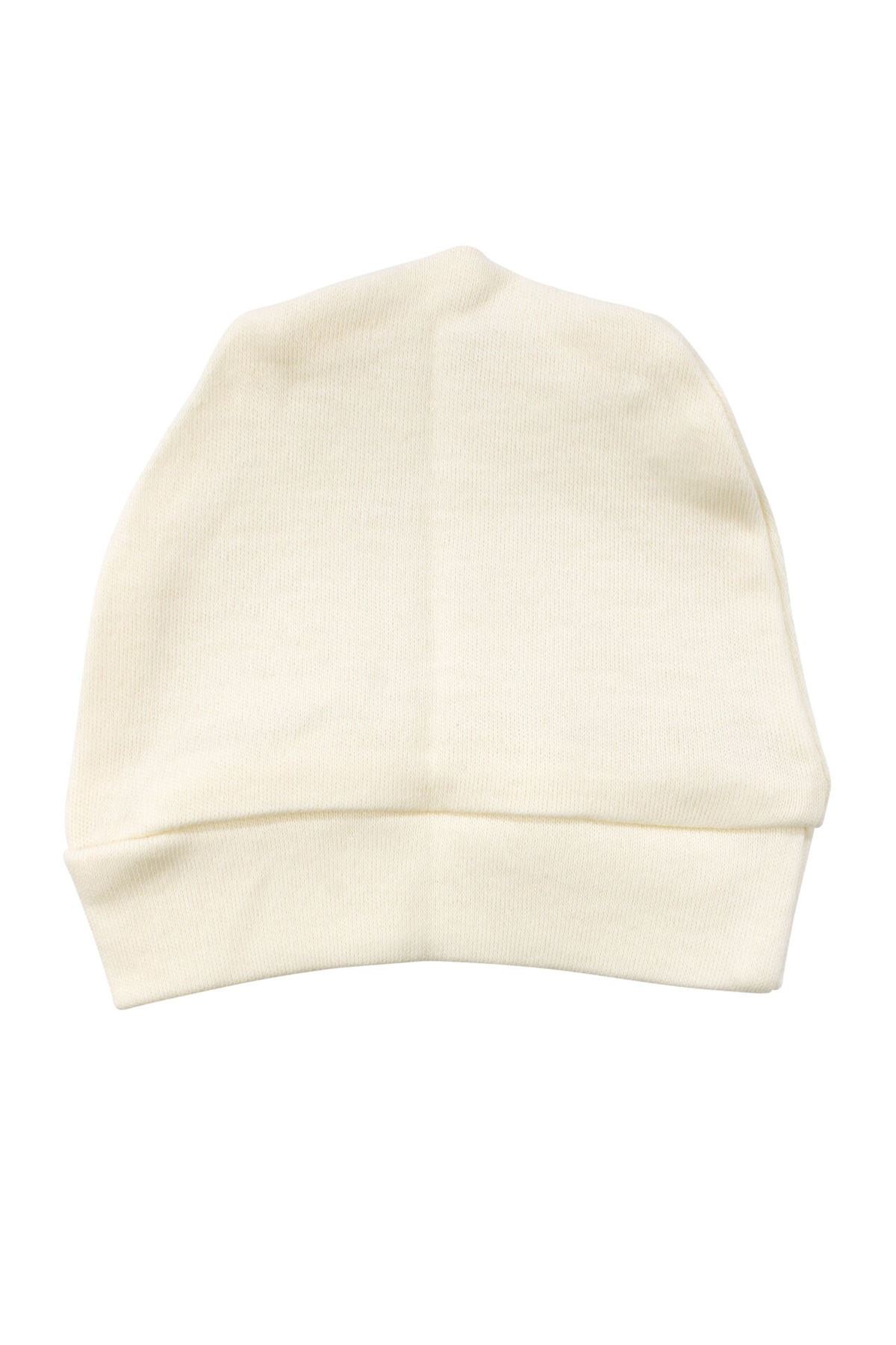 Unisex Ekru Ayı Nakışlı Bereli Tulum