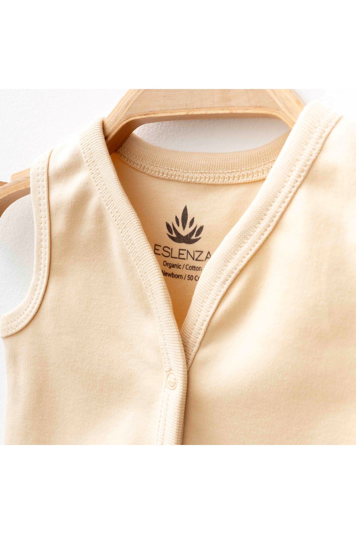 Eslenza Oganik Yelek 2088 Bej
