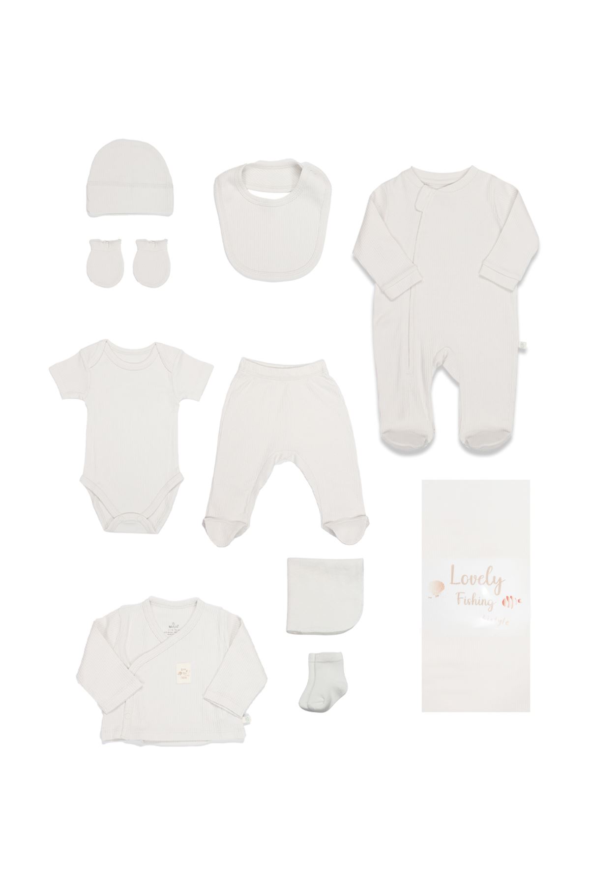 Bi̇style 10'lu Hastane Çıkışı Modal Lovely Fishing 11115 Ekru