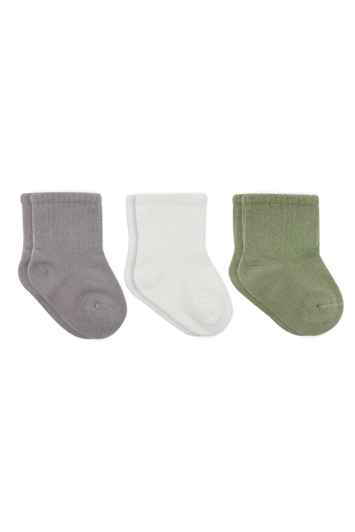 Bistyle Koala Boy 3'lü Penye Soket Çorap 10133 Gri