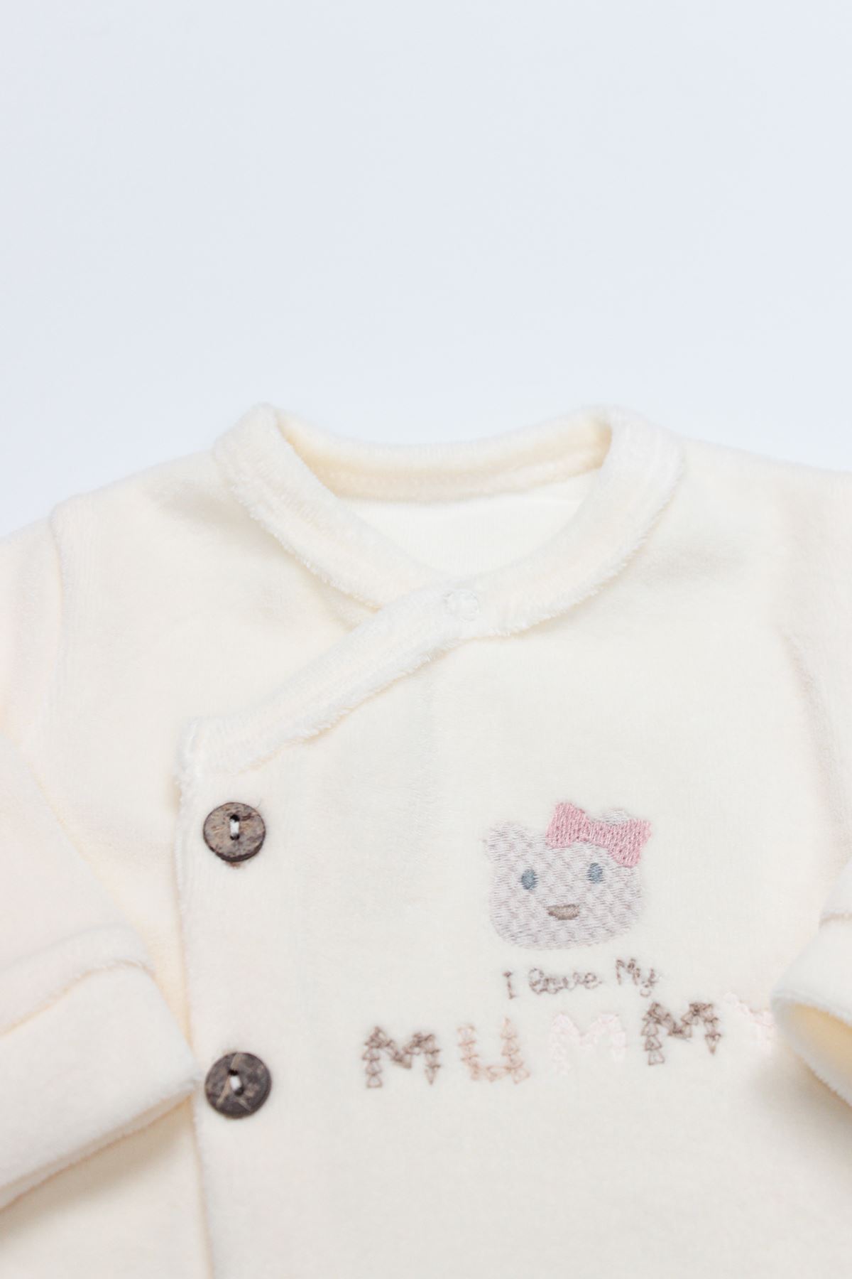 Bi̇style Tulum Kadi̇fe I Love Mummy 15123 Ekru