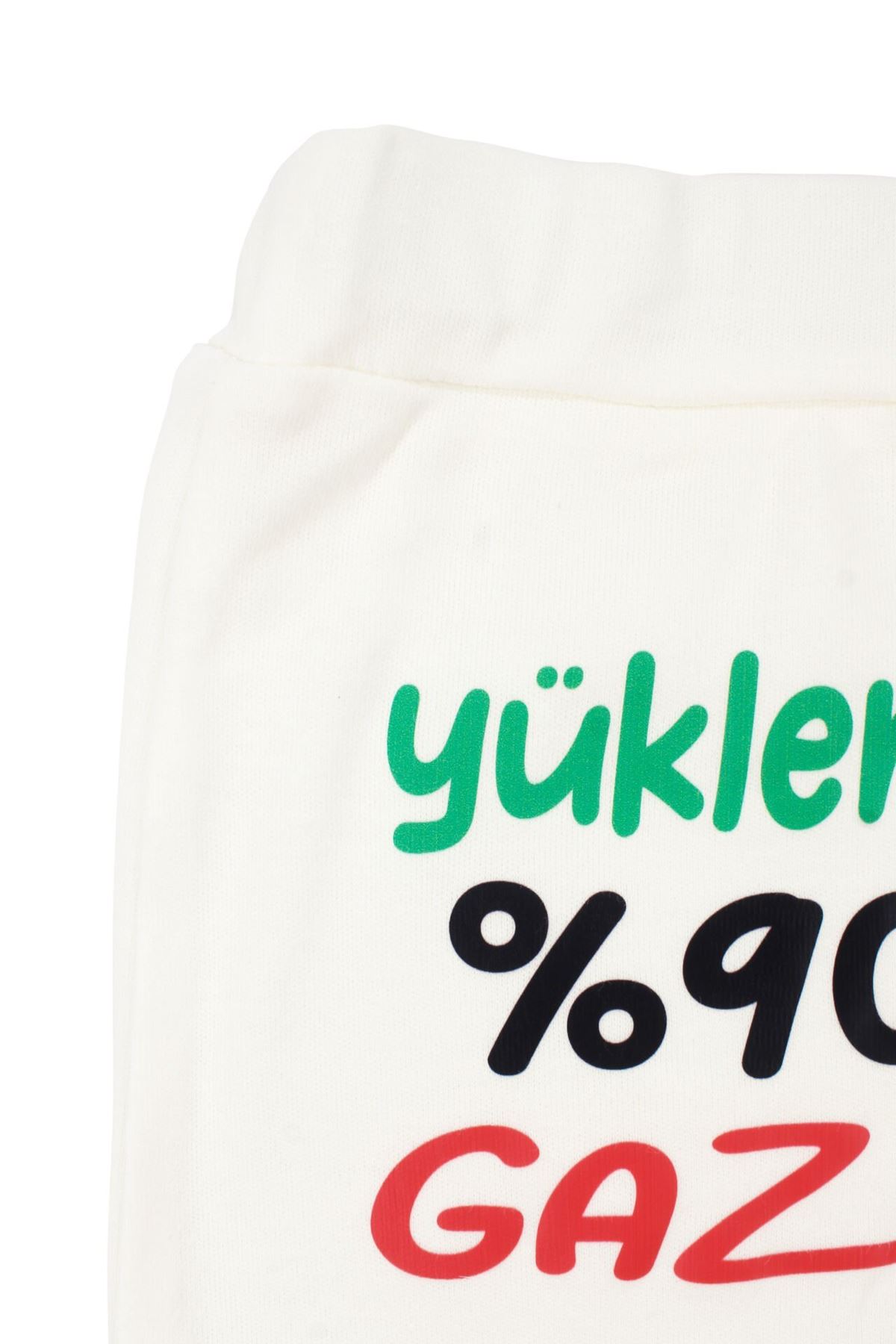 Unisex Ekru Yükleniyor %90 Gaz Baskılı Patikli Tek Alt