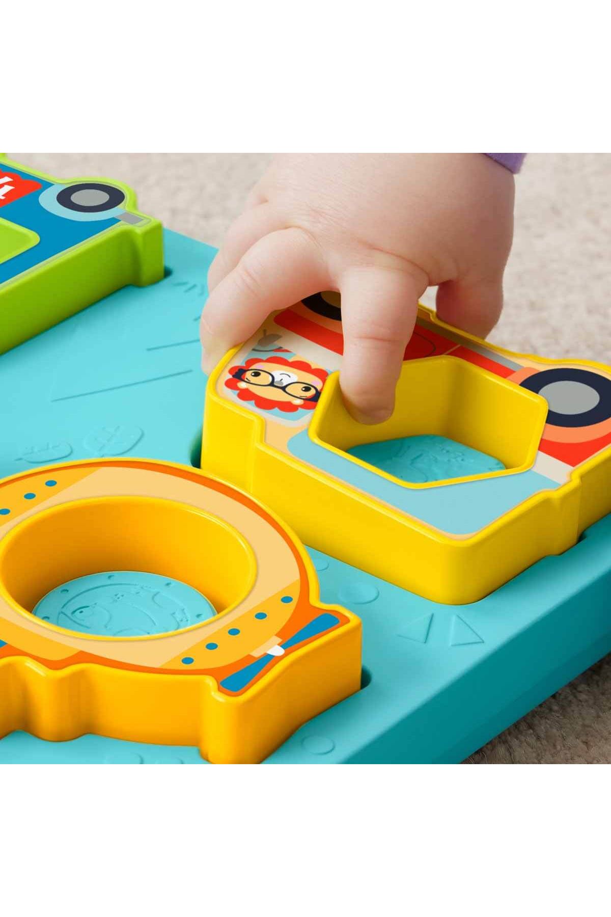 Fisher Price Sesli ve Işıklı Arabalar Puzzle HRP31