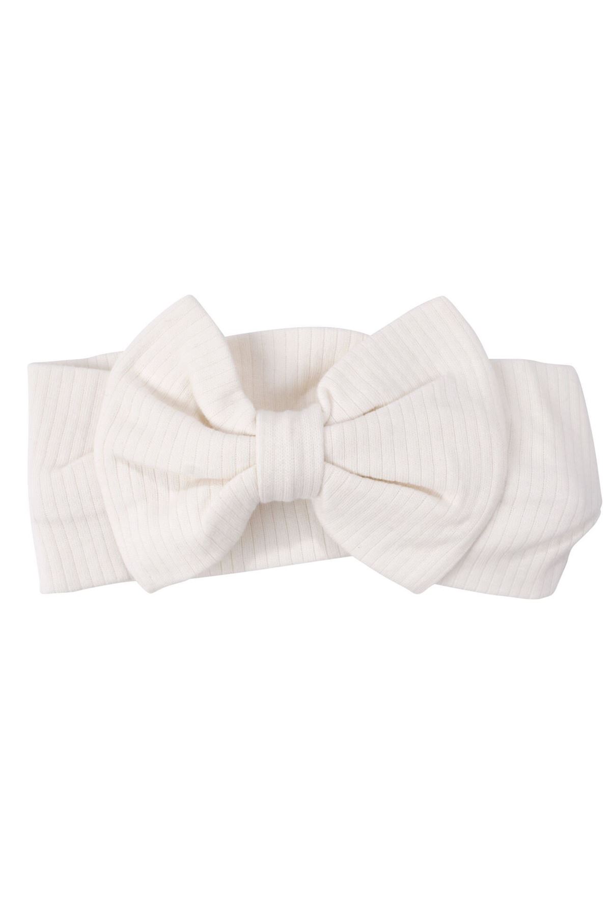 Kız Bebek Ekru Bej Çiçek Nakışlı Bandanalı Üçlü Takım