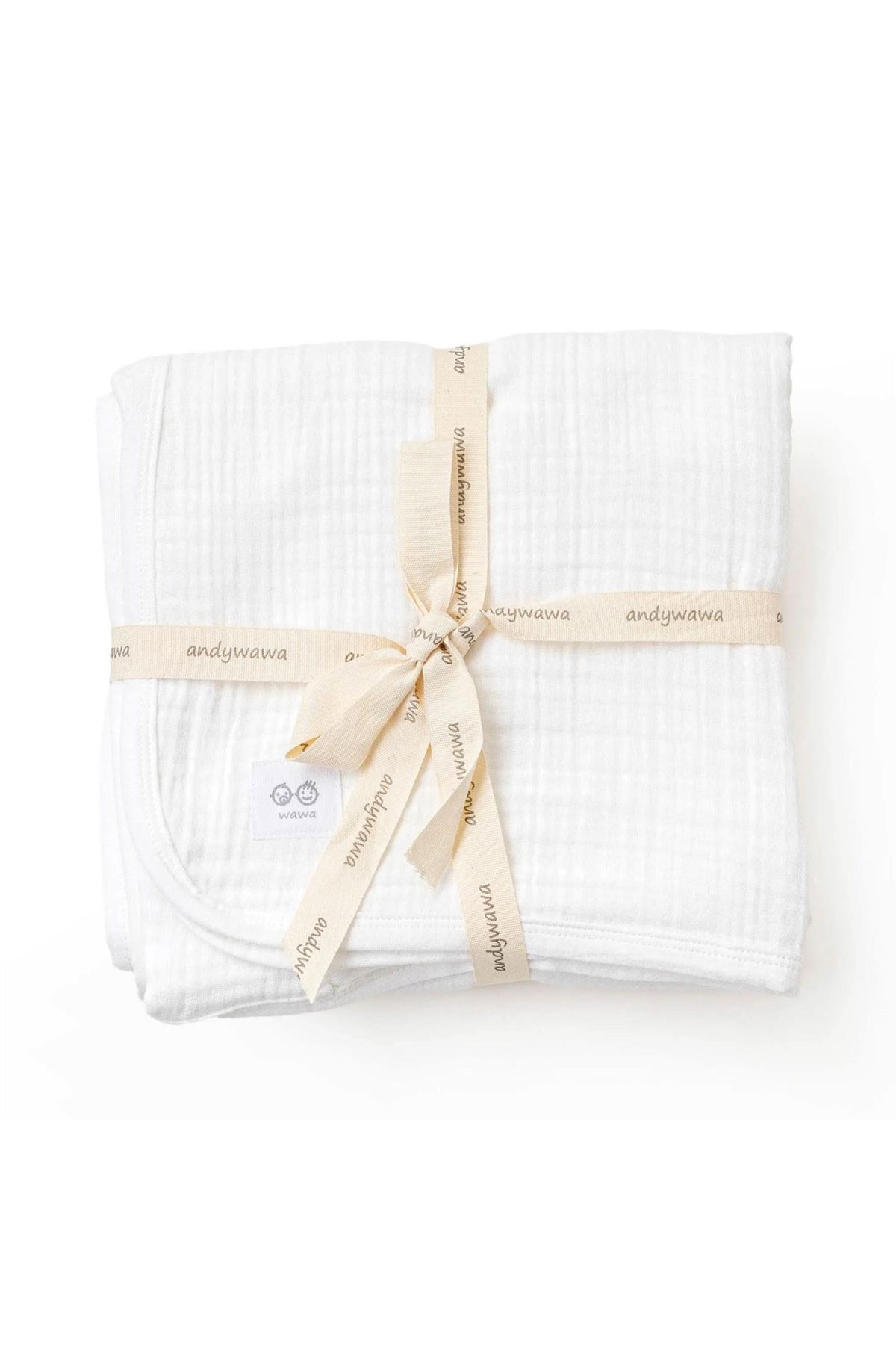 Andywawa AC25870 Müslin Home Bebek Battaniye 105*120 White