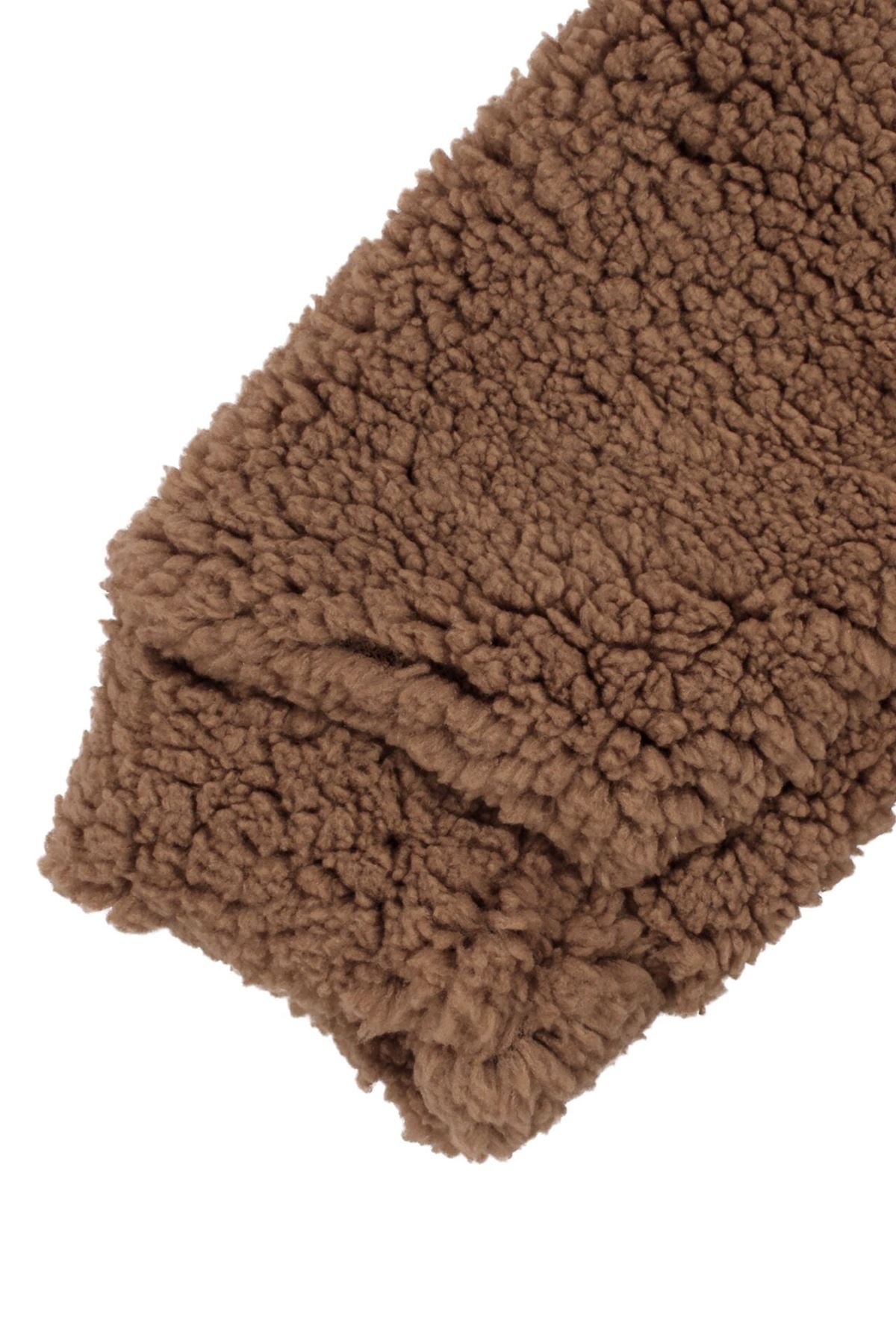 Unisex Kahve Ayı Nakışlı Kapşonlu Peluş Tulum