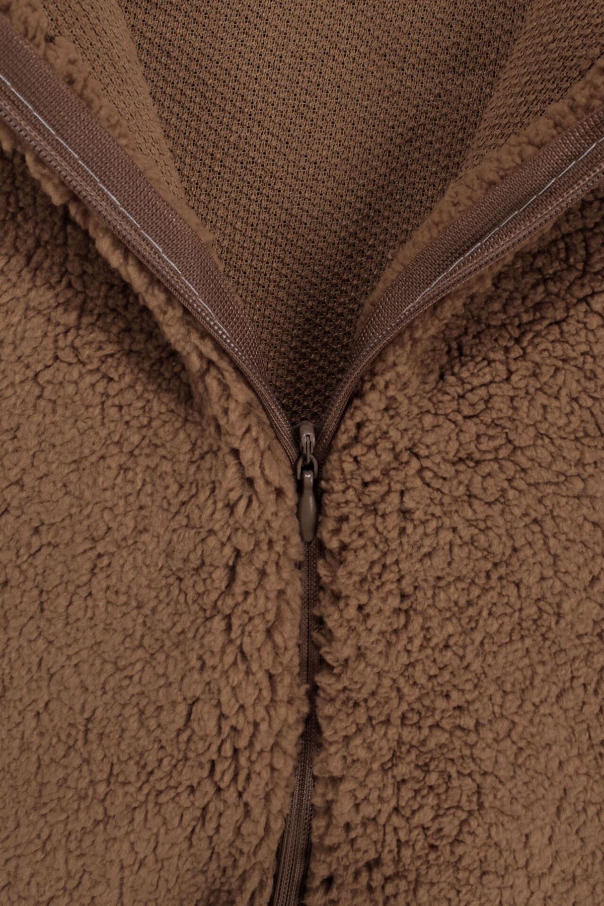 Unisex Kahve Ayı Nakışlı Kapşonlu Peluş Tulum