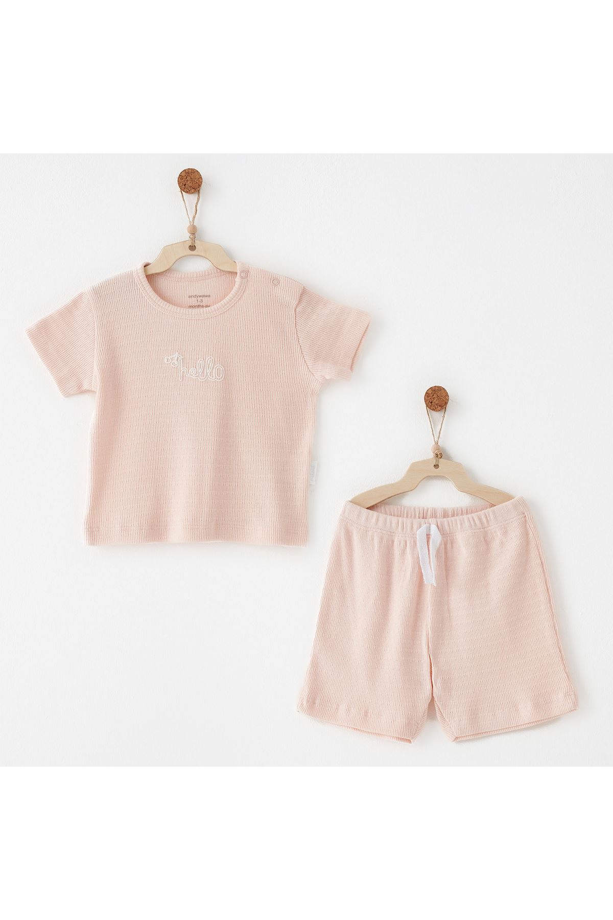 Andywawa AC26770 Jacquard Special Modal 2li Takım Pink