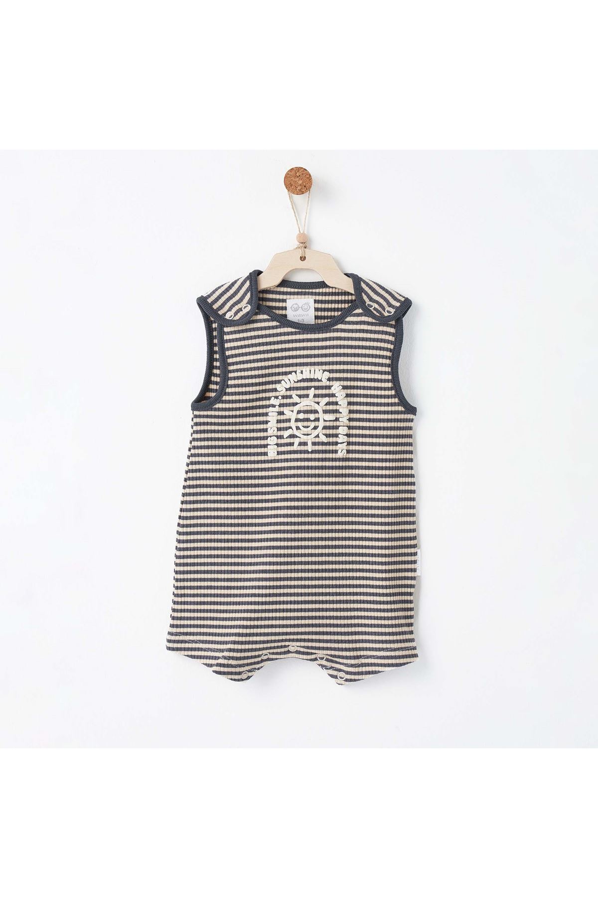 Andywawa AC26670 Bamboo Striped Tulum Grey