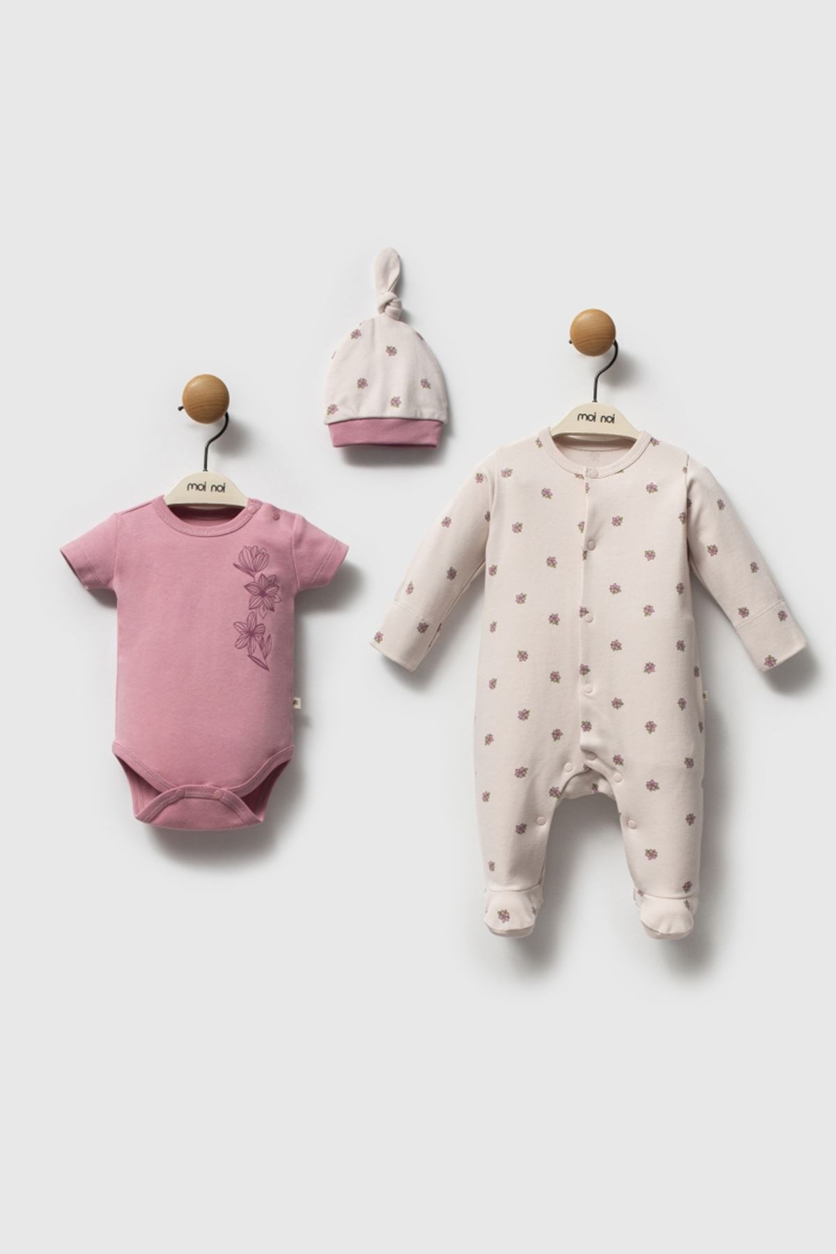 Moi Noi Flowers Tulum Badi Şapka MNB3034 Mürdüm