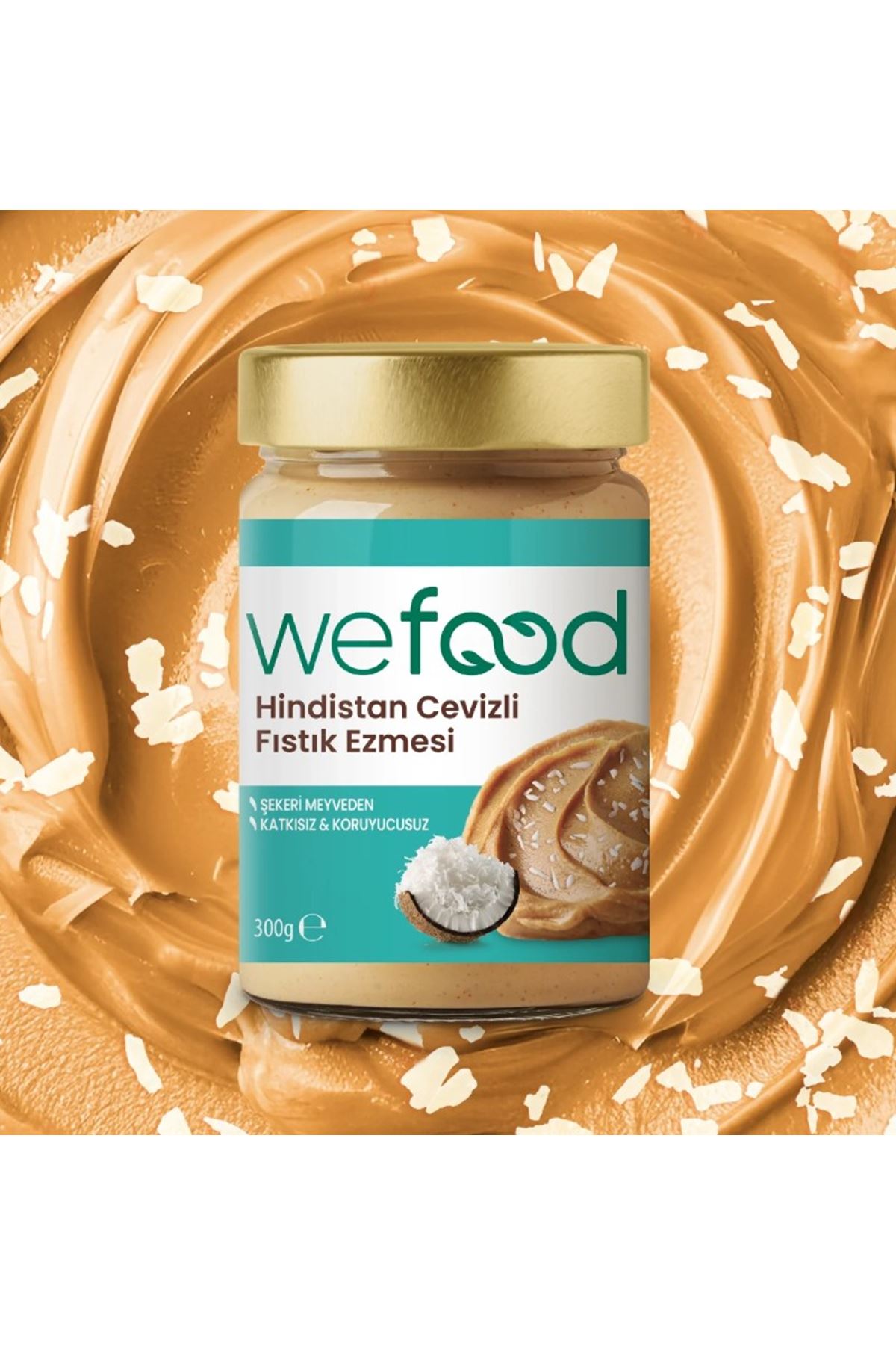 Wefood Hindistan Cevizli Fıstık Ezmesi 300 Gr