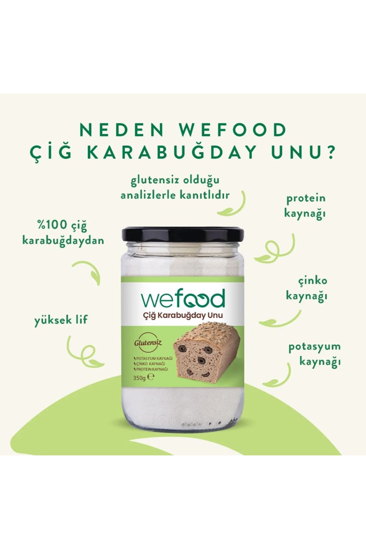 Wefood Karabuğday Unu 350 Gr