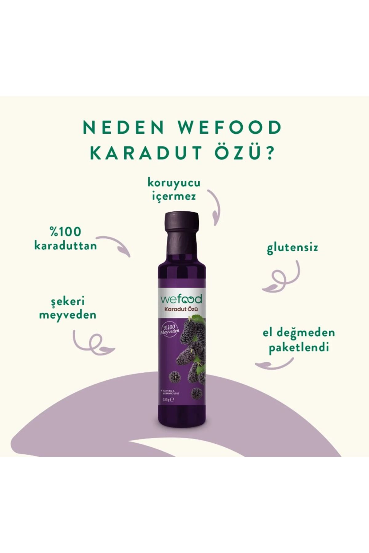 Wefood Karadut Özü 335 Gr