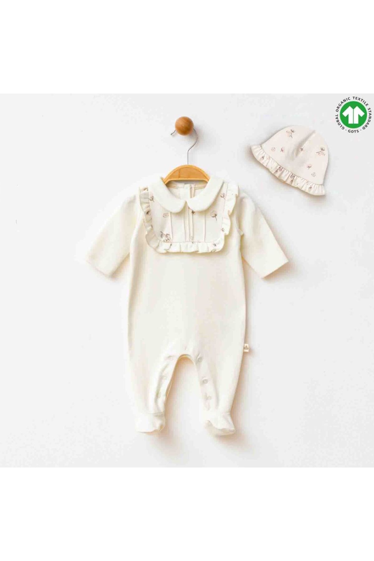 Eslenza Şapkalı Tulum 2240 Krem