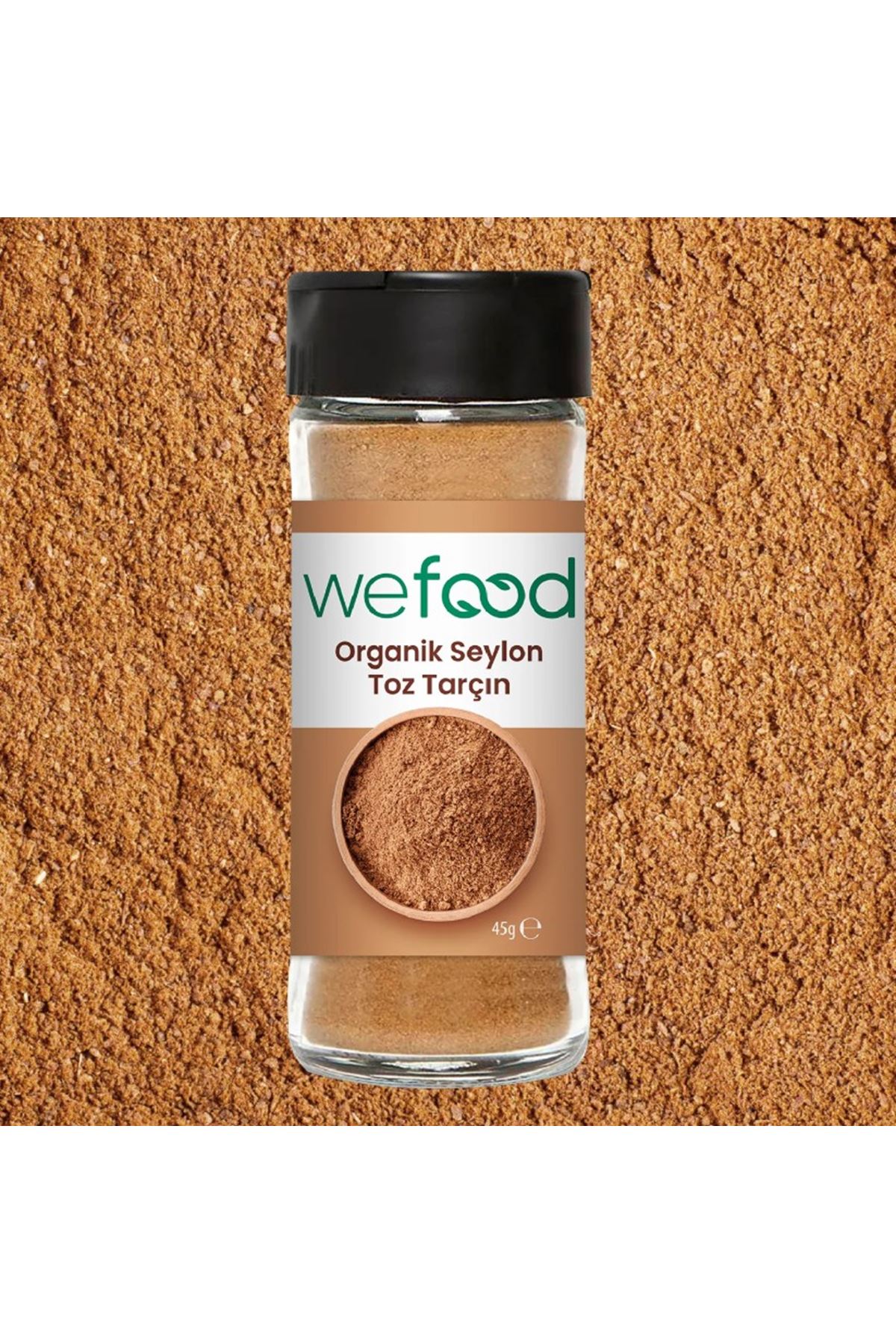 Wefood Organik Seylon Tarçın Tozu 45 Gr
