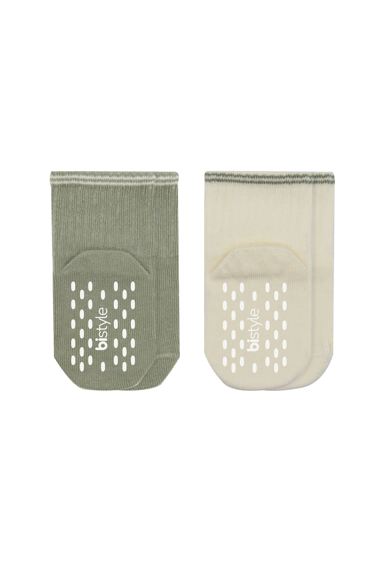 Bistyle Çemberli Basic Penye Kaymaz Soket Çorap 2li 10146 Nil