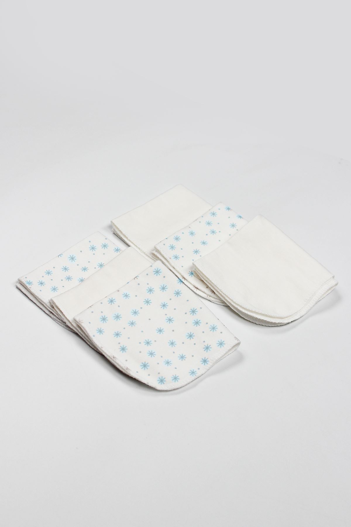 Bistyle Stars Kutulu 6lı Penye Mendil 20x20 90104 Mavi