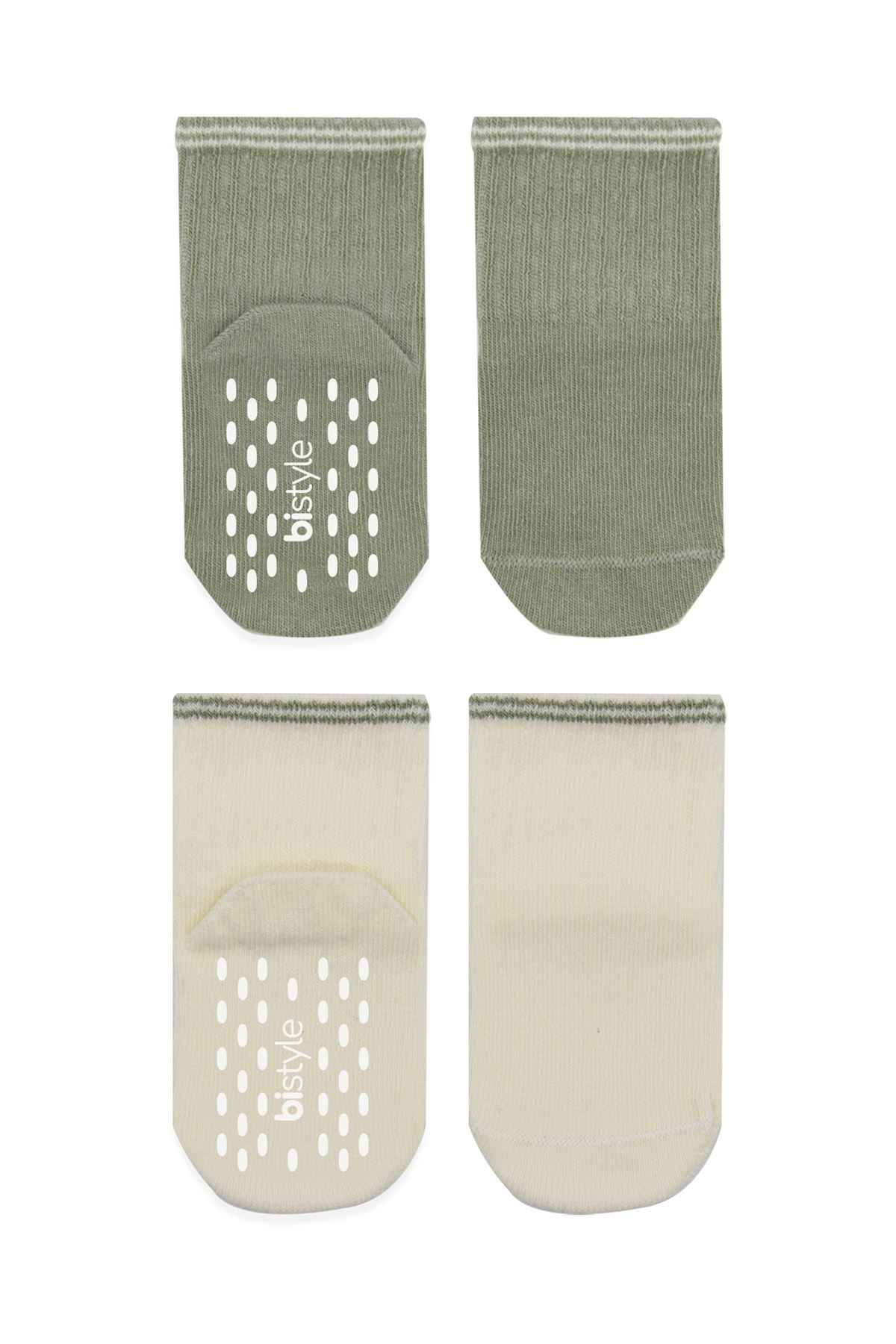 Bistyle Çemberli Basic Penye Kaymaz Soket Çorap 2li 10146 Nil